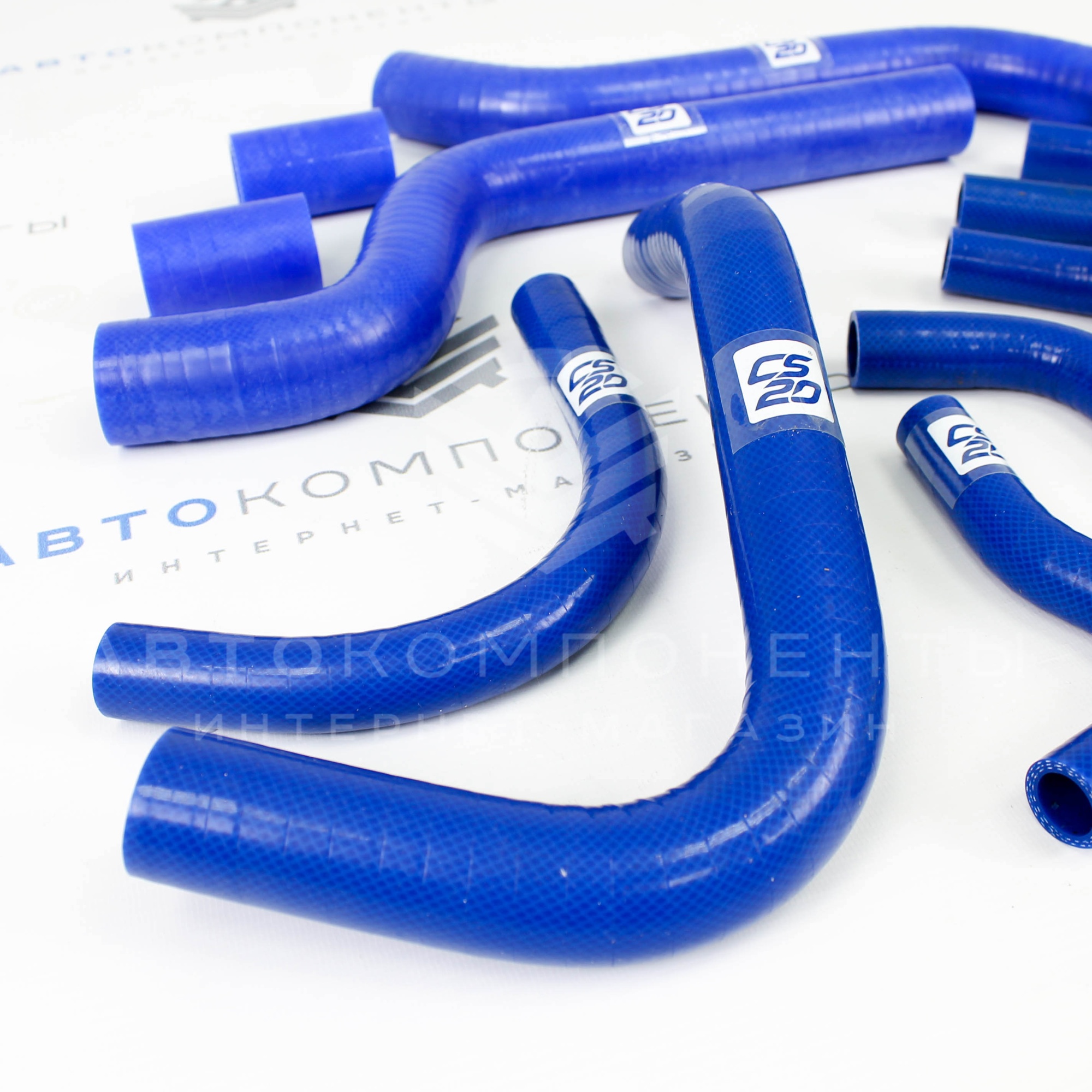 Комплект силиконовых патрубков радиатора охлаждения и отопителя CS20 ВАЗ 2108-21099 (10857)