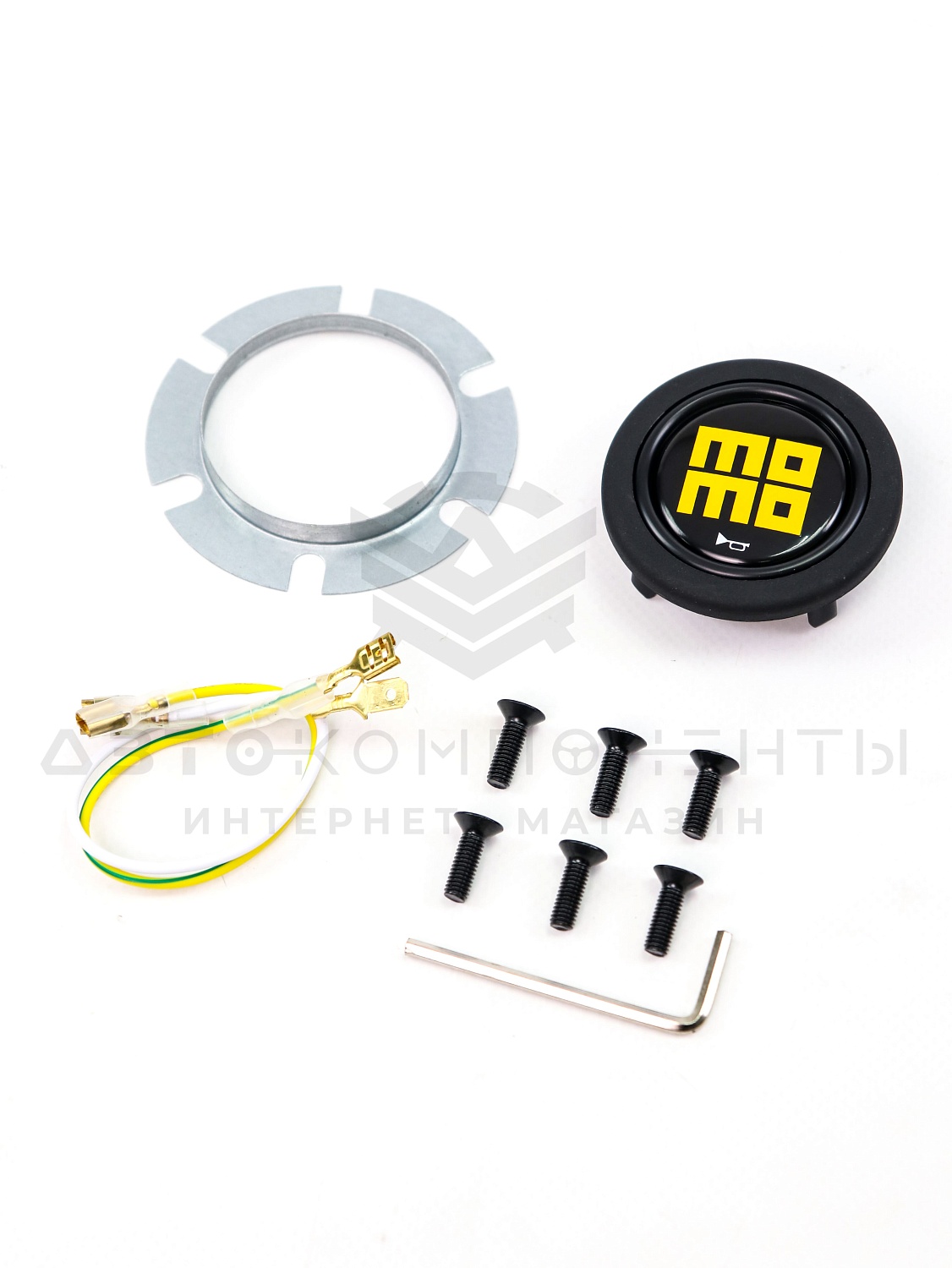 Руль спортивный (без вылета) "MOMO" Heritage Grand Prix Style (темное дерево)