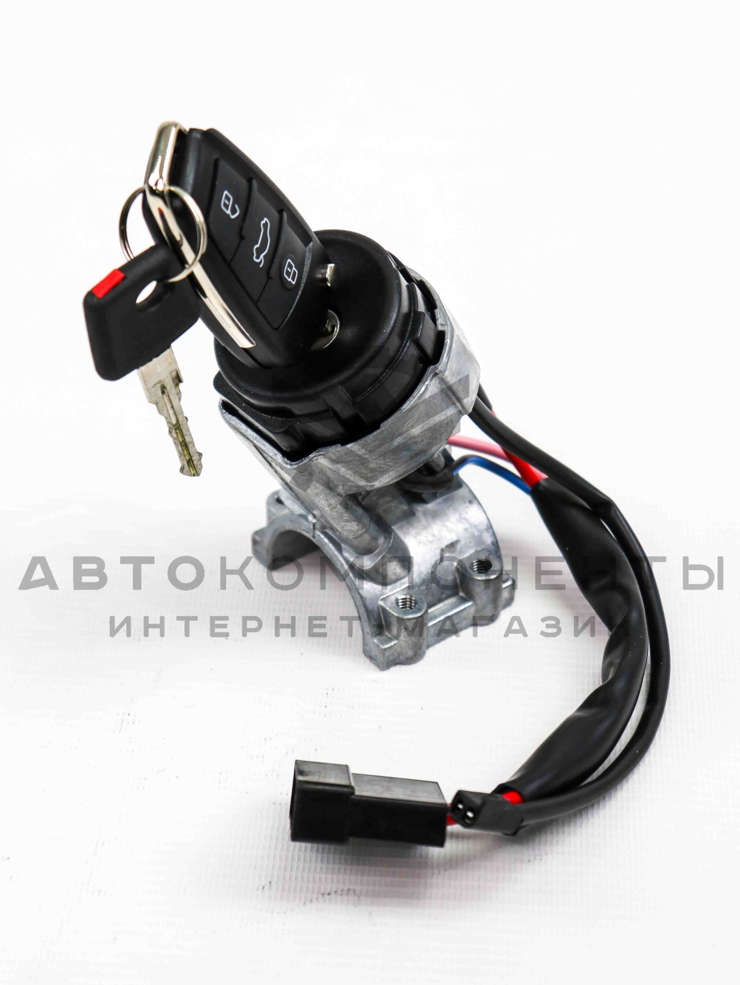Замок зажигания (нового образца) с выкидным ключом в стиле Audi (без чипа) Лада Приора