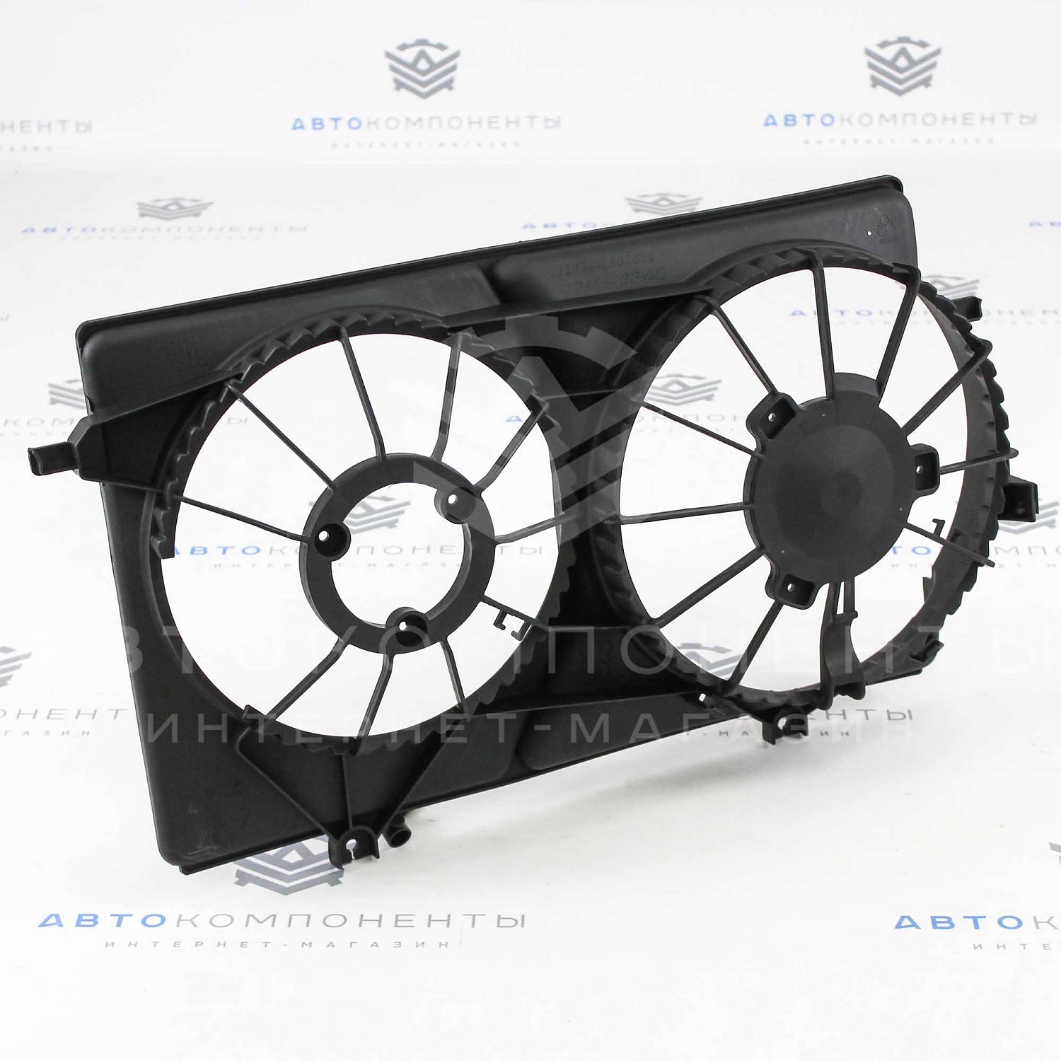 Диффузор (кожух) вентилятора охлаждения двигателя Лада Приора (с кондиционером HАLLA)