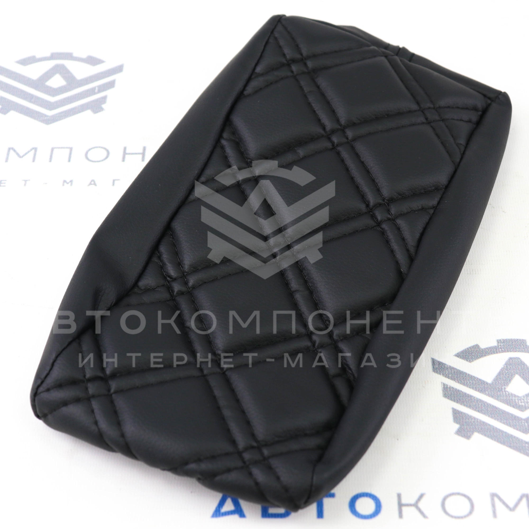 Чехол подлокотника "Аламар" прострочка "Квадрат по диагонали 2 строчки" ВАЗ 2110-2112, Гранта, Калина