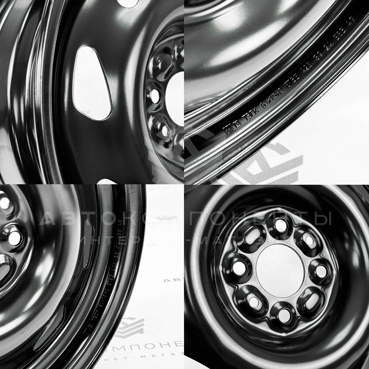 Колесные штампованные диски (черные) R15 6J 4х98 ET35 DIA58.6