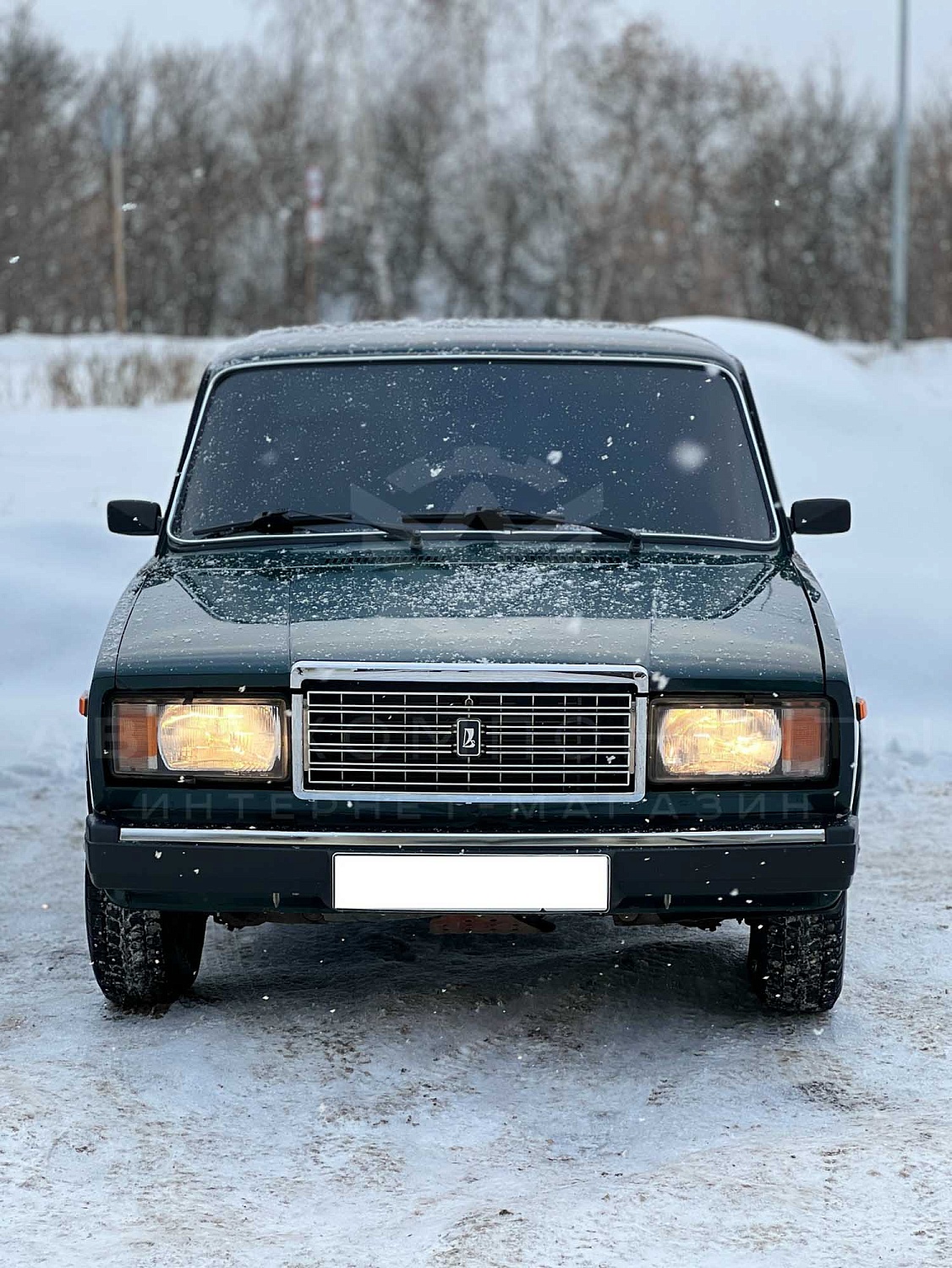 Передний бампер в сборе с кронштейнами ВАЗ 2107