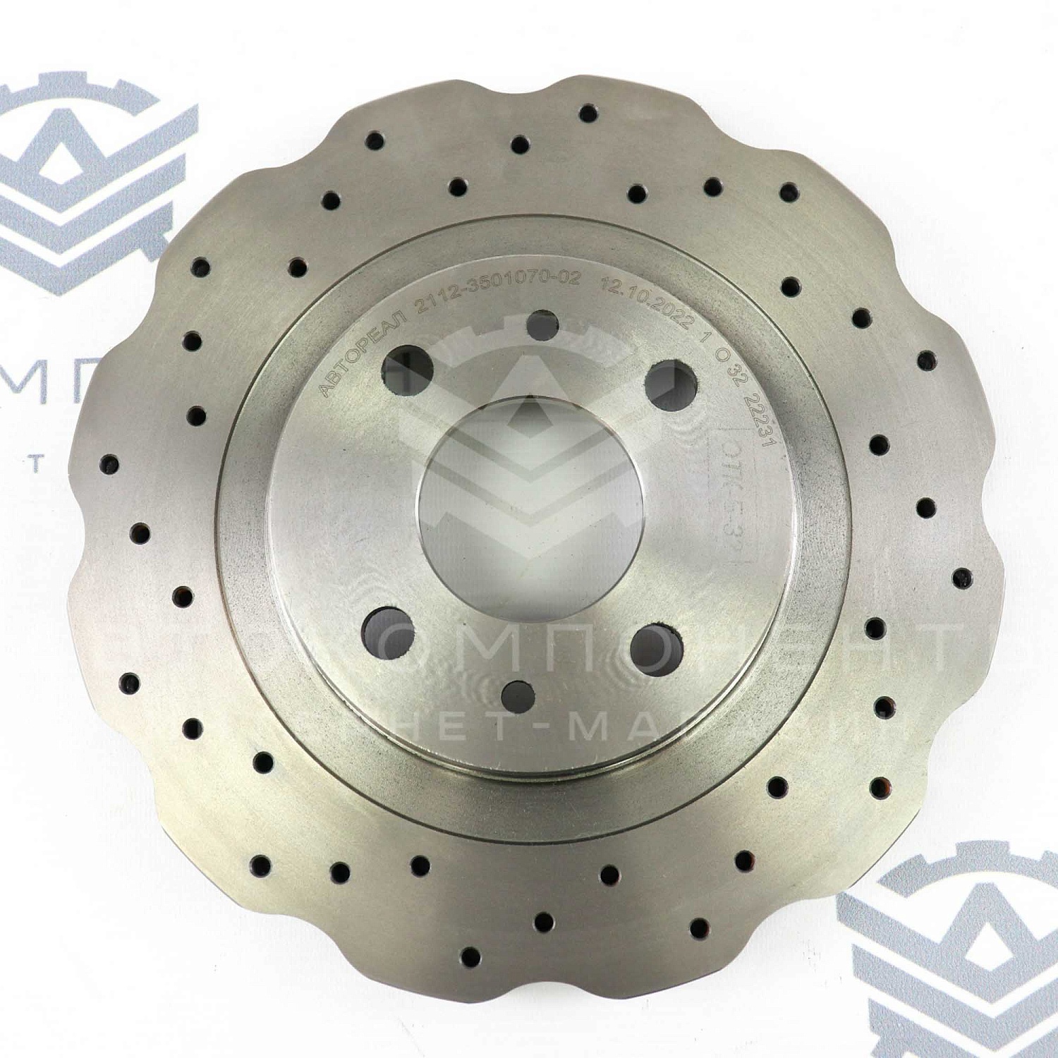 Тормозные диски "Audi RS6" с перфорацией (аналог) ВАЗ 2110-2112, Гранта, Калина, Приора