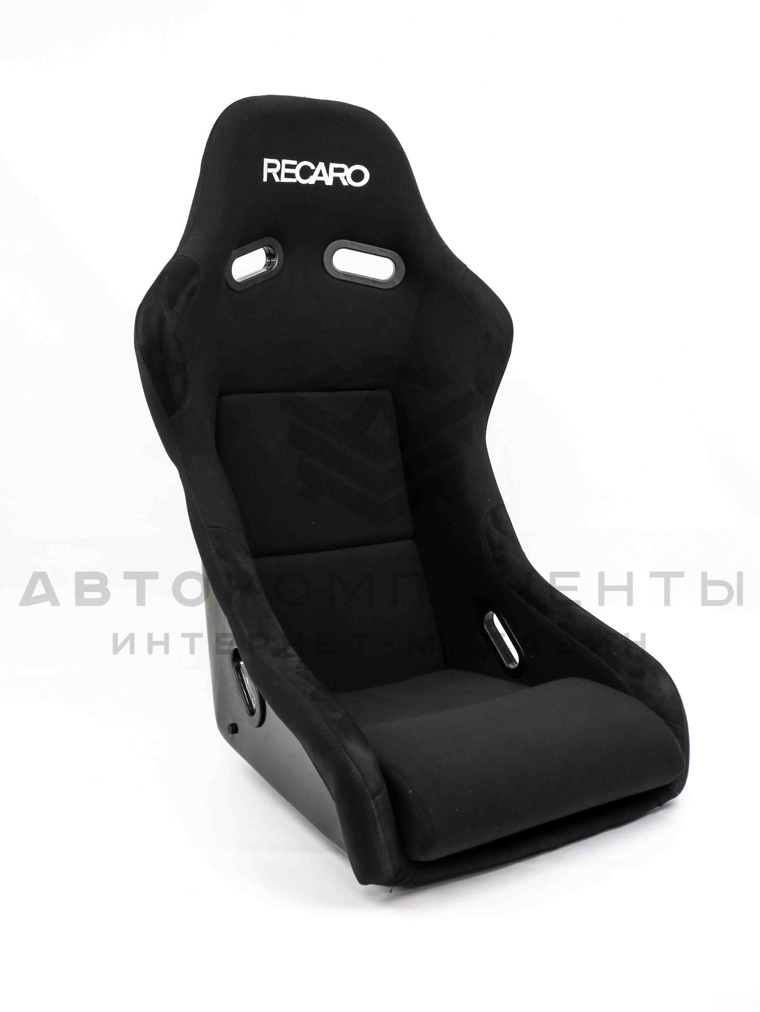 Ковш спортивный "RECARO" с салазками (черный) 3-х слойный каркас