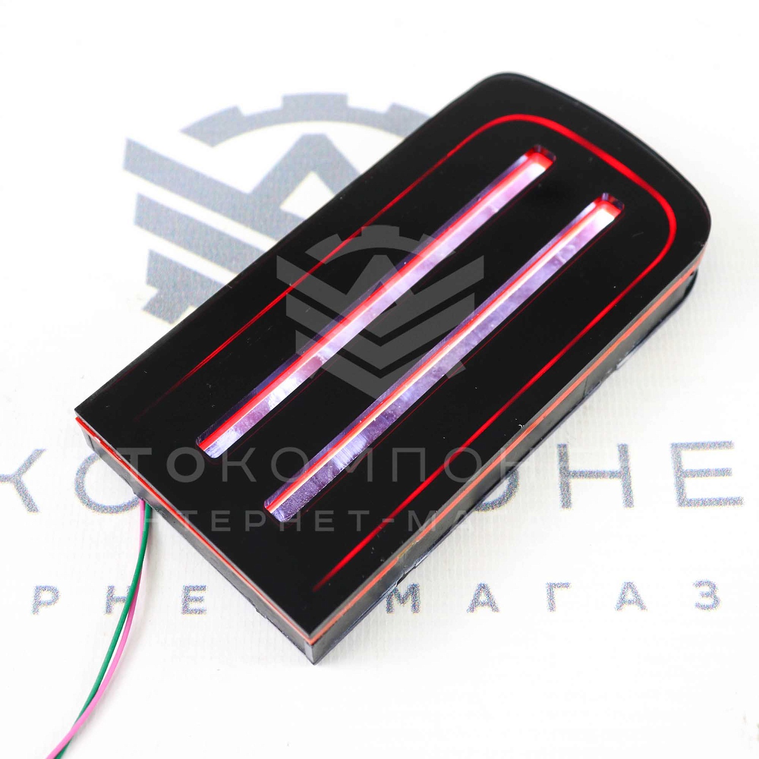 LED модуль корректора фар (удлиненный) ВАЗ 2113, 2114, 2115 (красная подсветка)