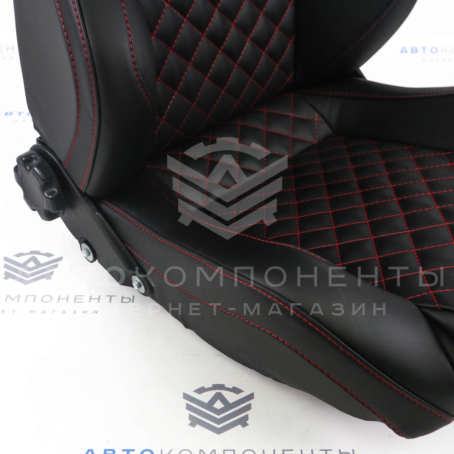 Анатомические сиденья (в сборе) с прострочкой "Квадрат по диагонали" Лада Нива 4х4 Legend