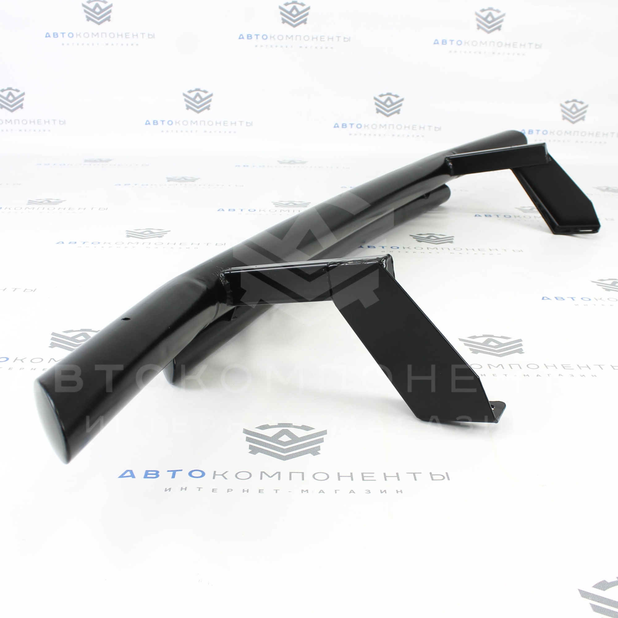 Защита переда (дуга) двойная Нива 4х4 Урбан (черный мат)