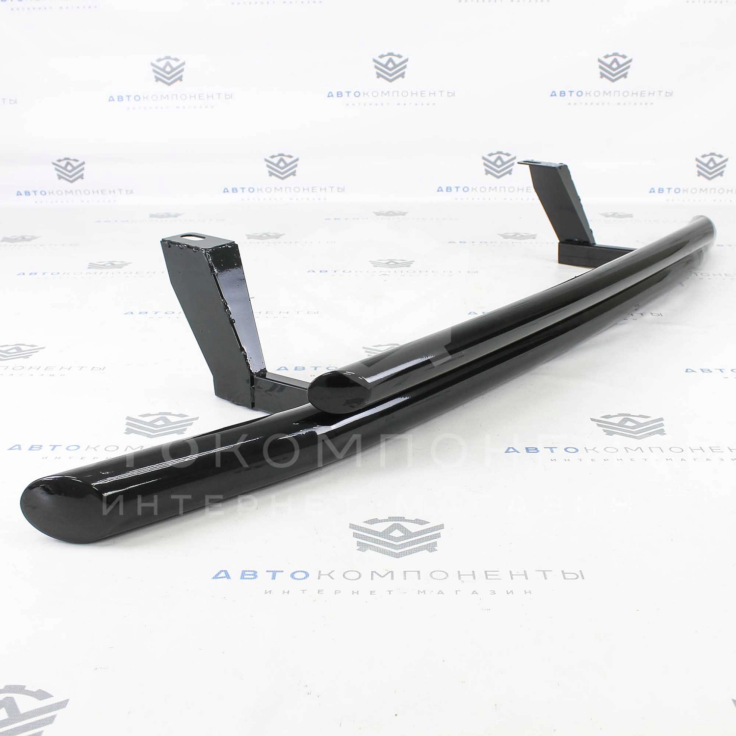 Защита переда (дуга) двойная Нива 4х4 Урбан (черный глянец)