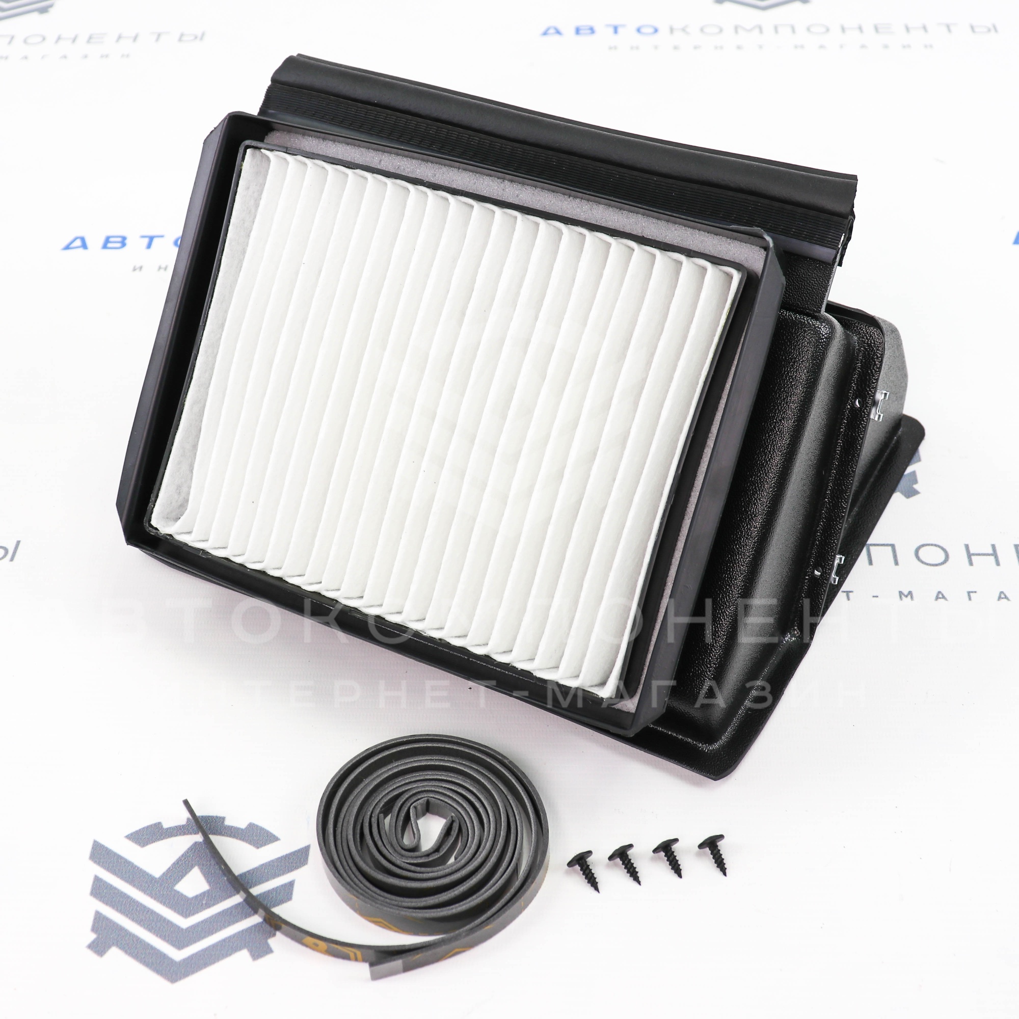 Адаптер салонного фильтра (пластиковый) с фильтром ВАЗ 2108-21099, 2113-2115