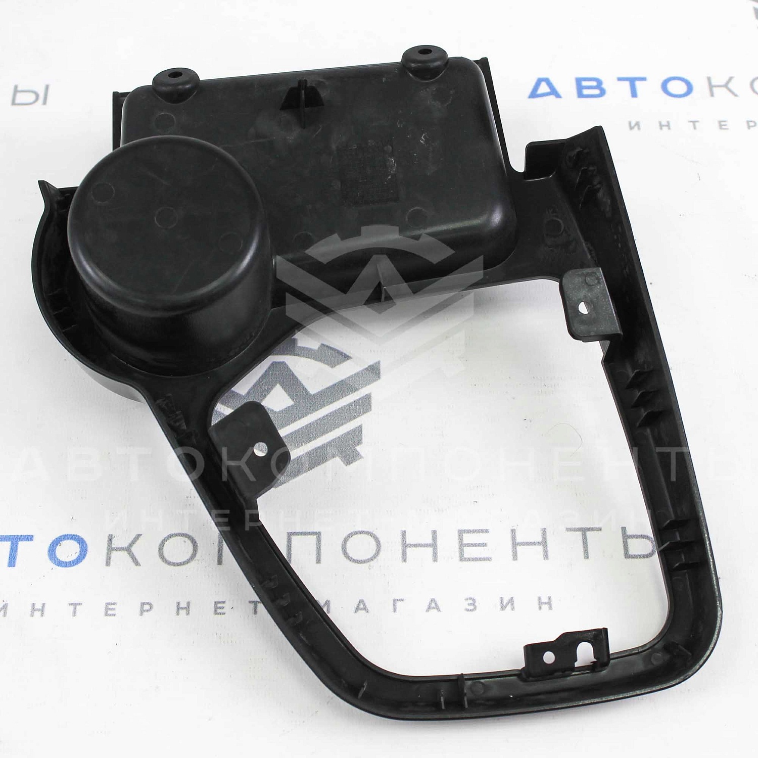 Рамка КПП с подстаканником (черный лак) Лада Приора 2