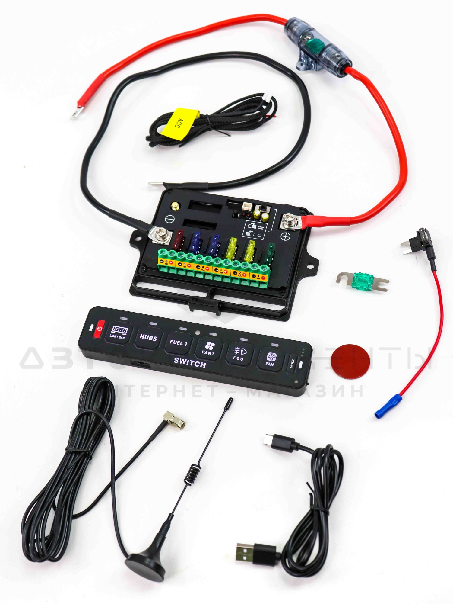 Универсальная панель переключателей KeyPad (кейпад) на 6 кнопок с PDM (беспроводной)