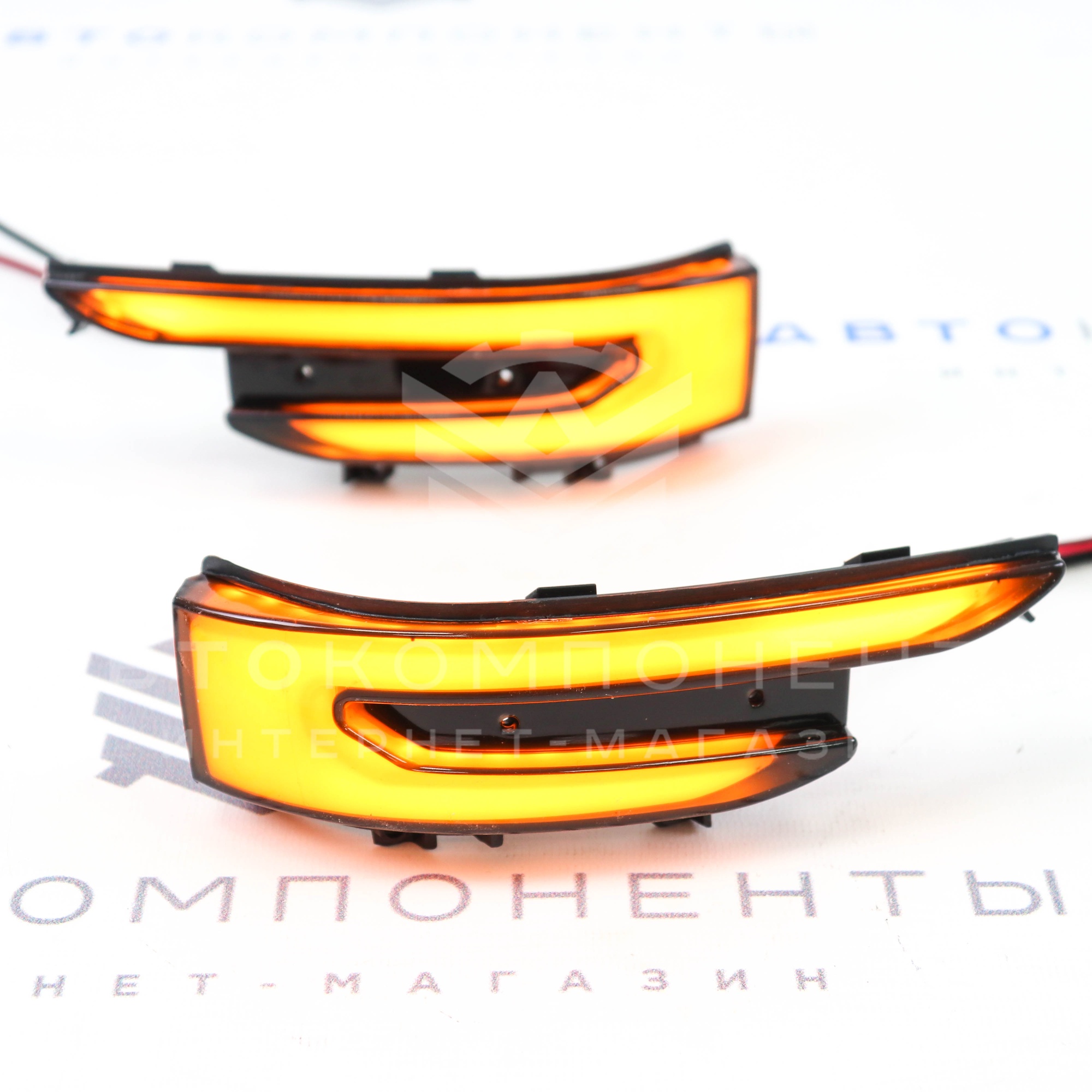 Повторители зеркал "AMG" Лада Приора (двойные) "Плазма"