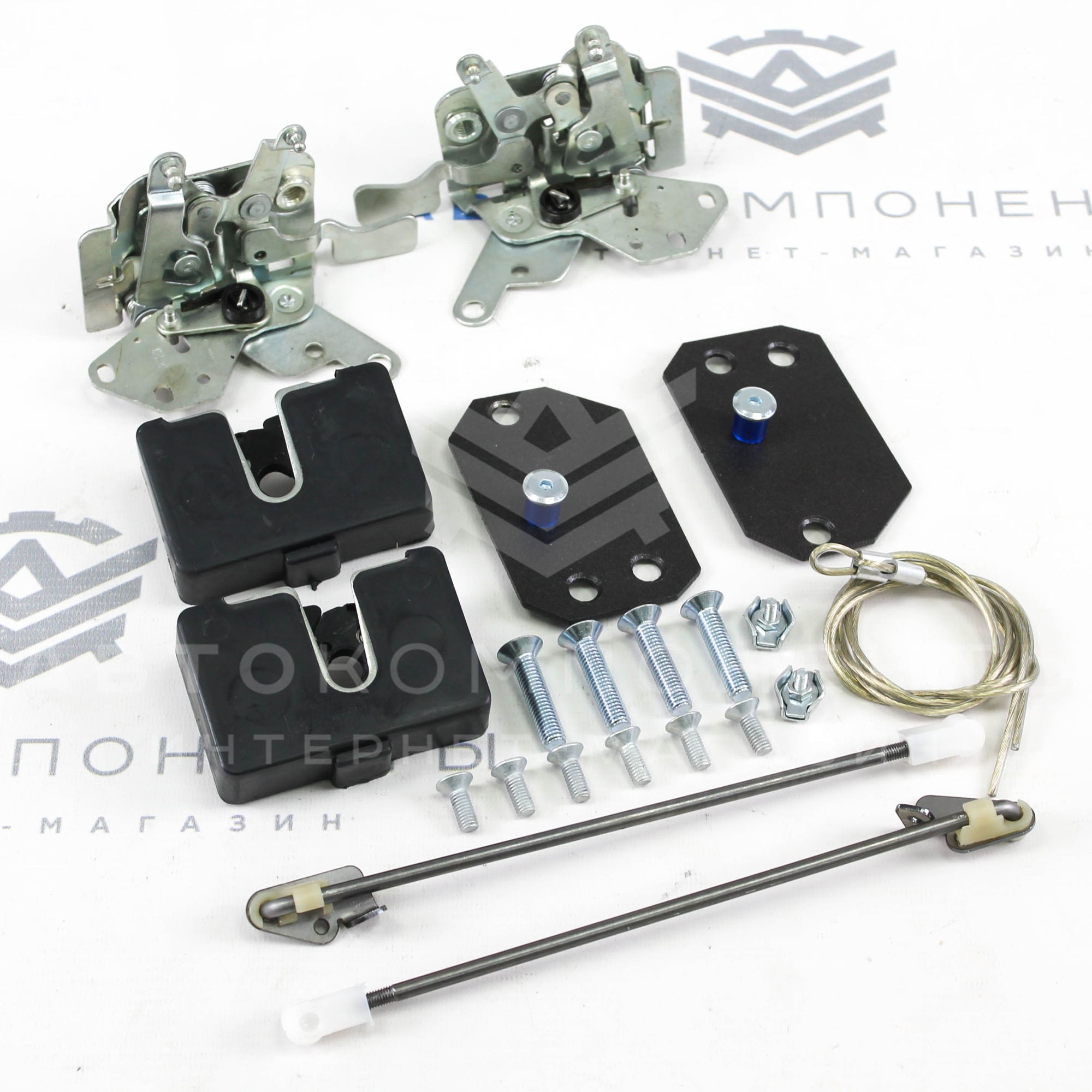 Замки дверей бесшумные на передние двери для ВАЗ 2105, 2107 под стандартные ручки