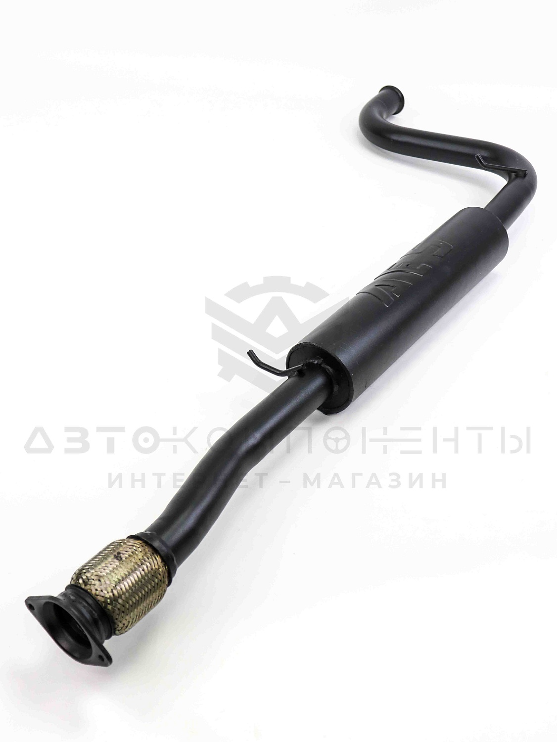 Выпускной комплект "AES" 16V на ушастом фланце с глушителем (No Sound) Приора (седан, универсал)