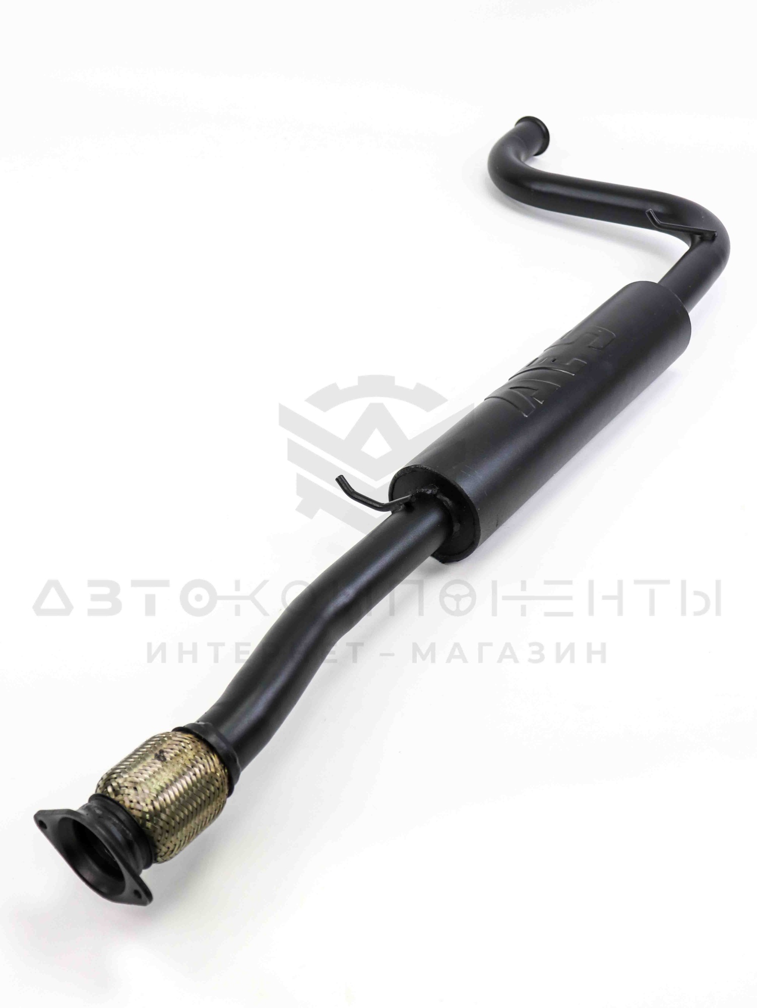 Выпускной комплект "AES" 16V на ушастом фланце с глушителем (No Sound) Приора (седан, универсал)