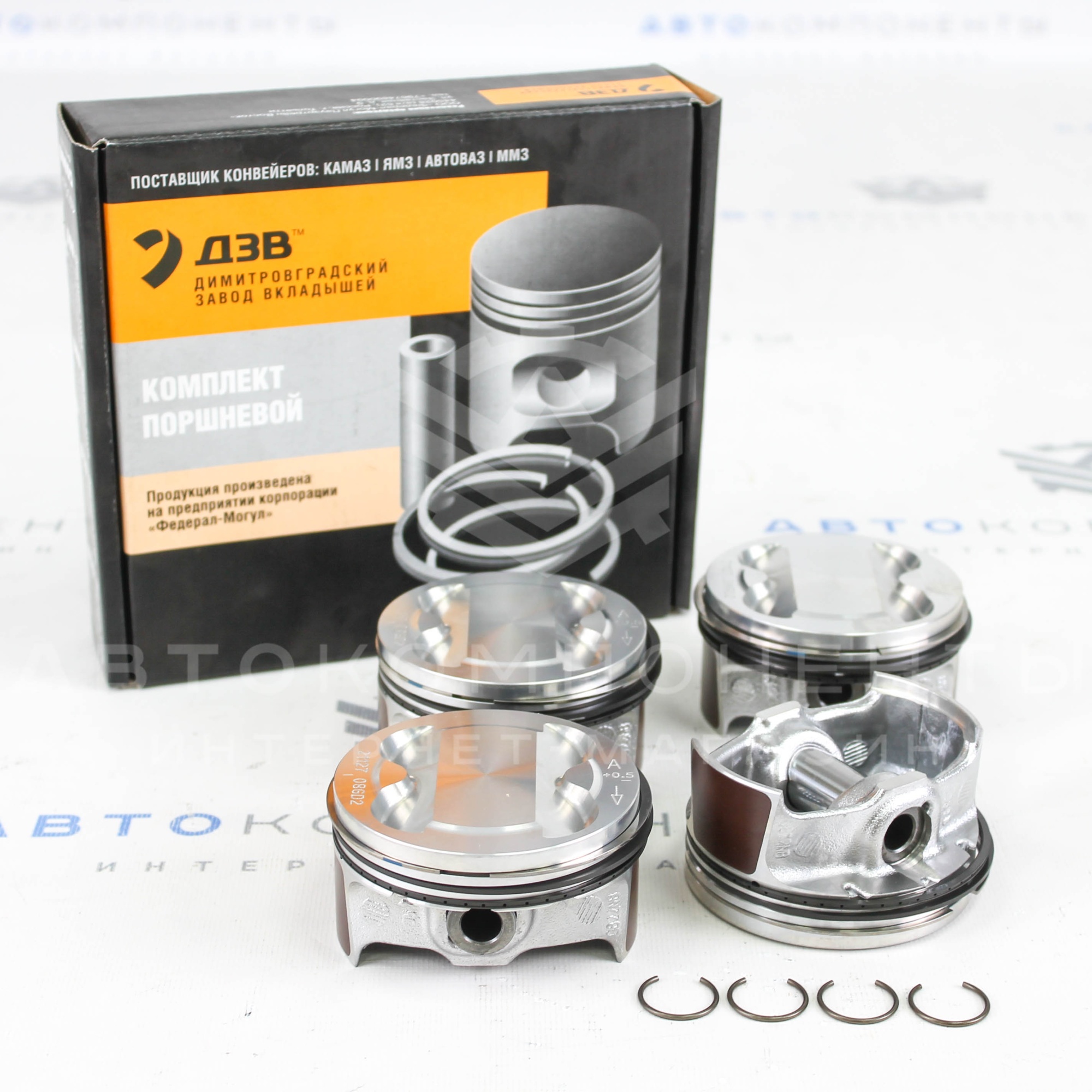 Поршни FEDERAL MOGUL (безвтык) в сборе ПРИОРА ВАЗ 21126 / 21127, 82.5 А