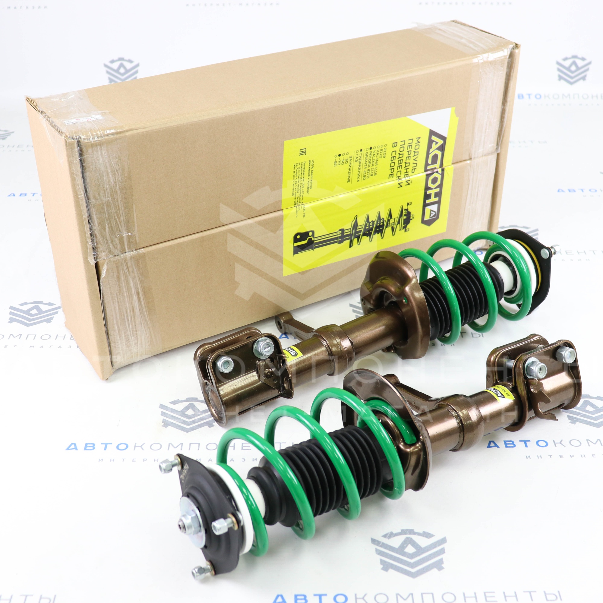 Модуль передней подвески "АСТОН" в сборе (с занижением -70мм) Лада Приора