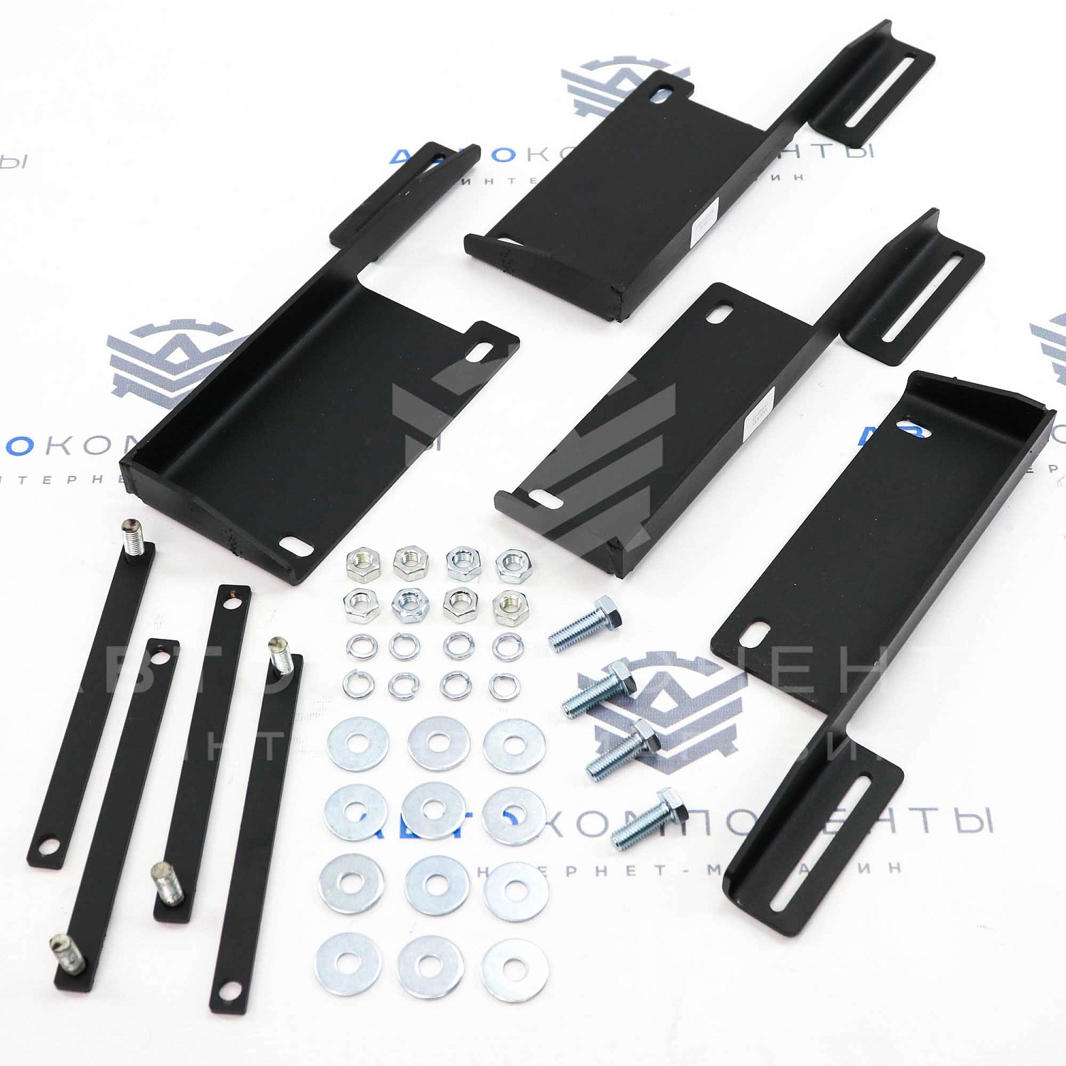 Пороги "Rival" Silver (алюминиевые) Лада Нива 4х4 (серебристые)