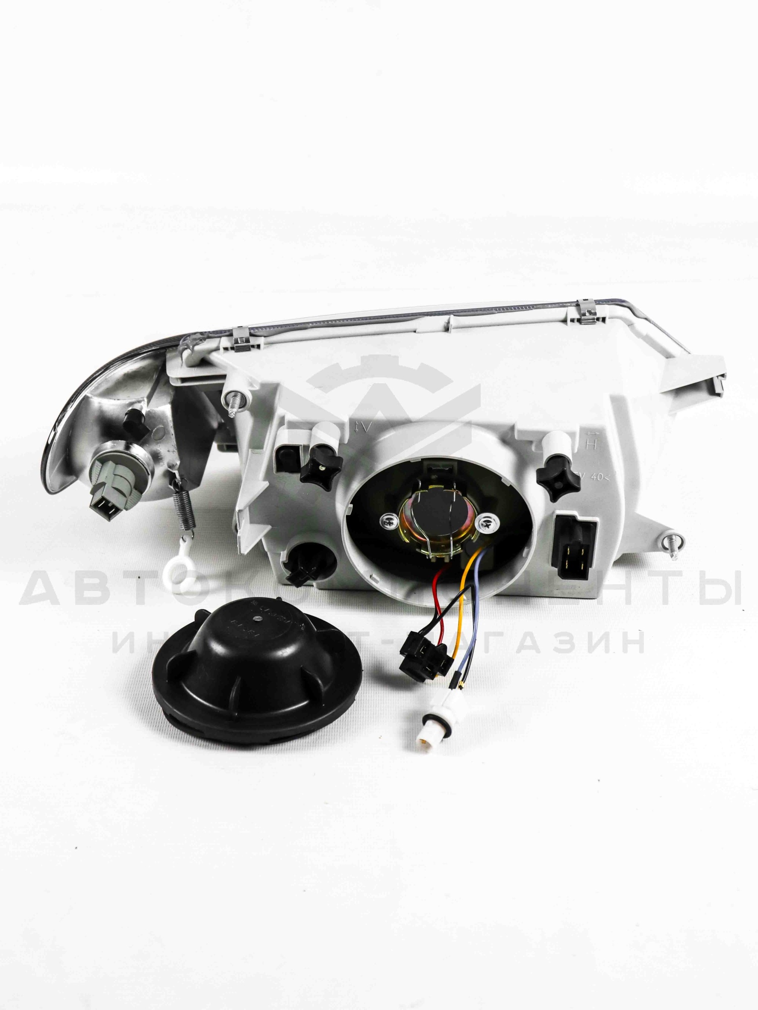 Фары "Black Line" (тонированные поворотники) с гладкими стеклами ВАЗ 2113, 2114, 2115