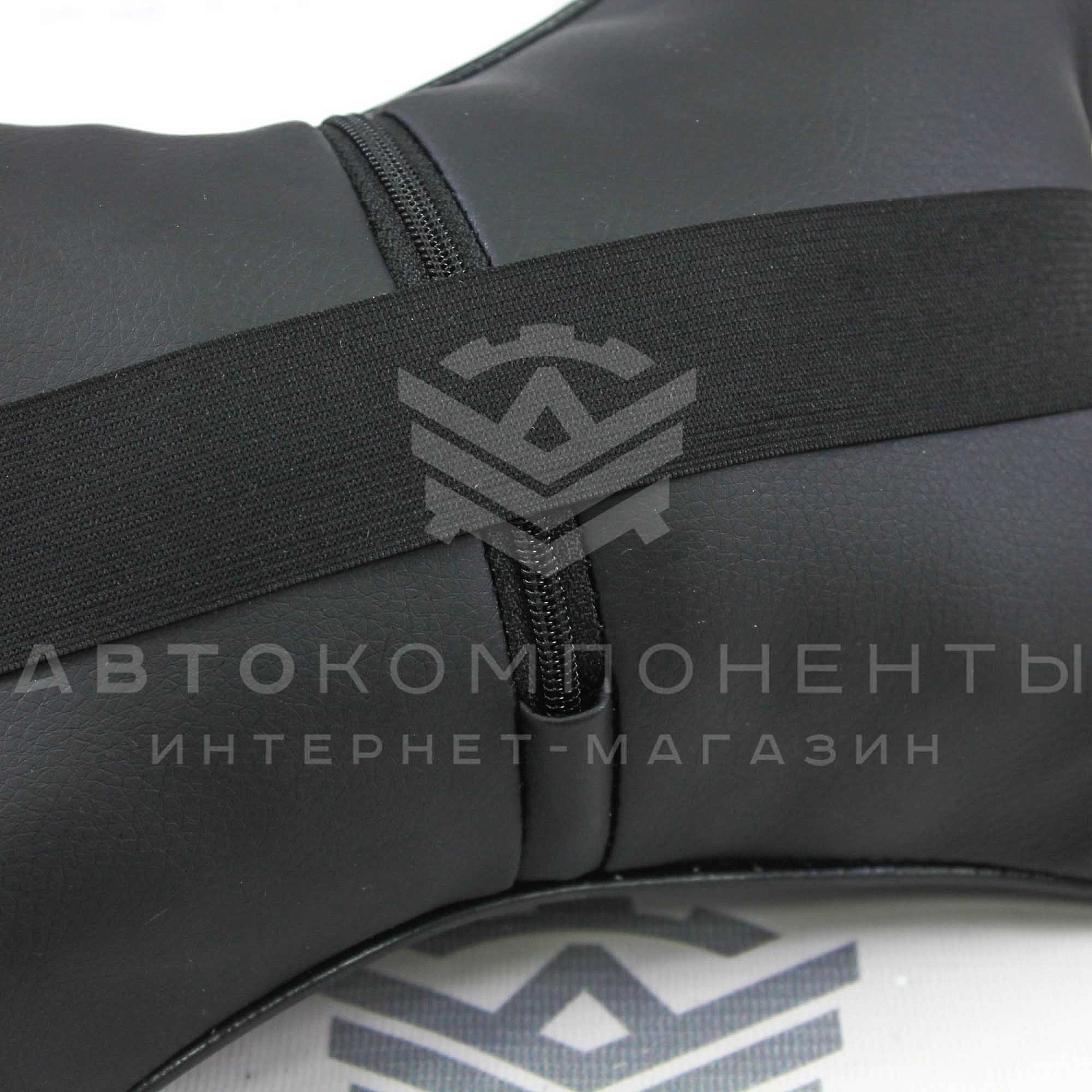 Подушка подголовника с прострочкой "Квадрат 2 строчки по диагонали"