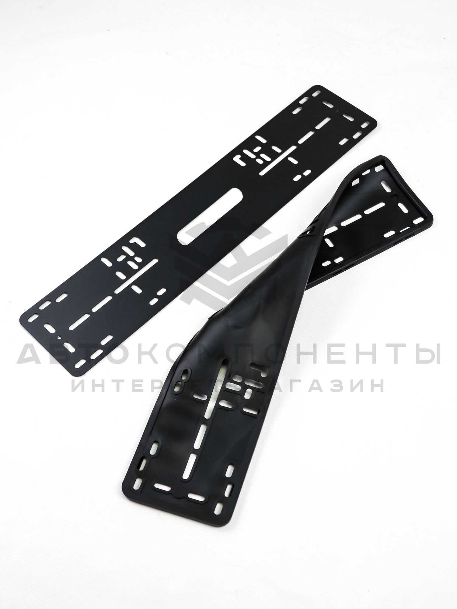 Силиконовые номерные рамки (черные)