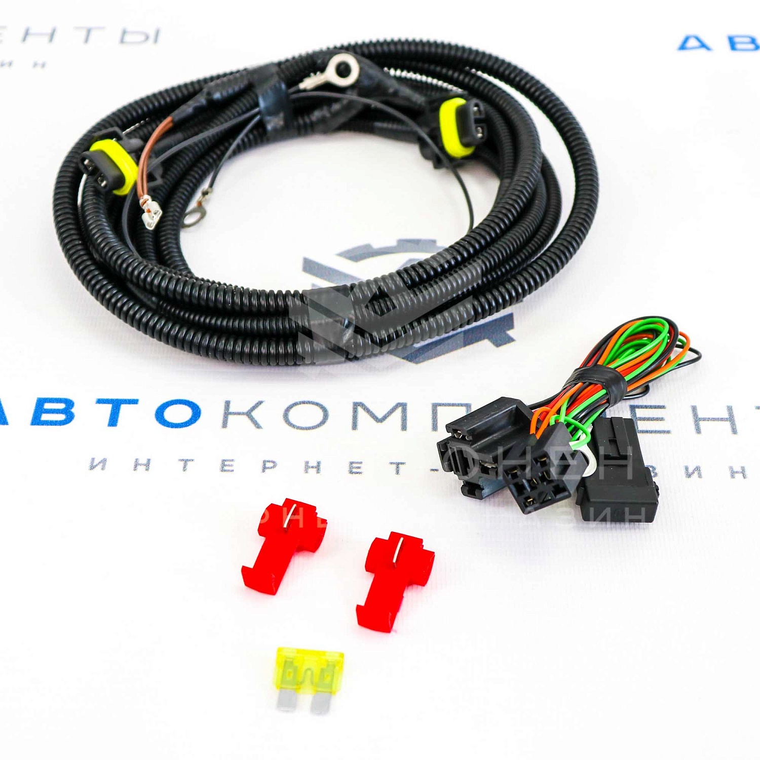 Монтажный набор подключения ПТФ "А-Свет" (белая индикация) Лада Нива 4х4, Нива Легенд
