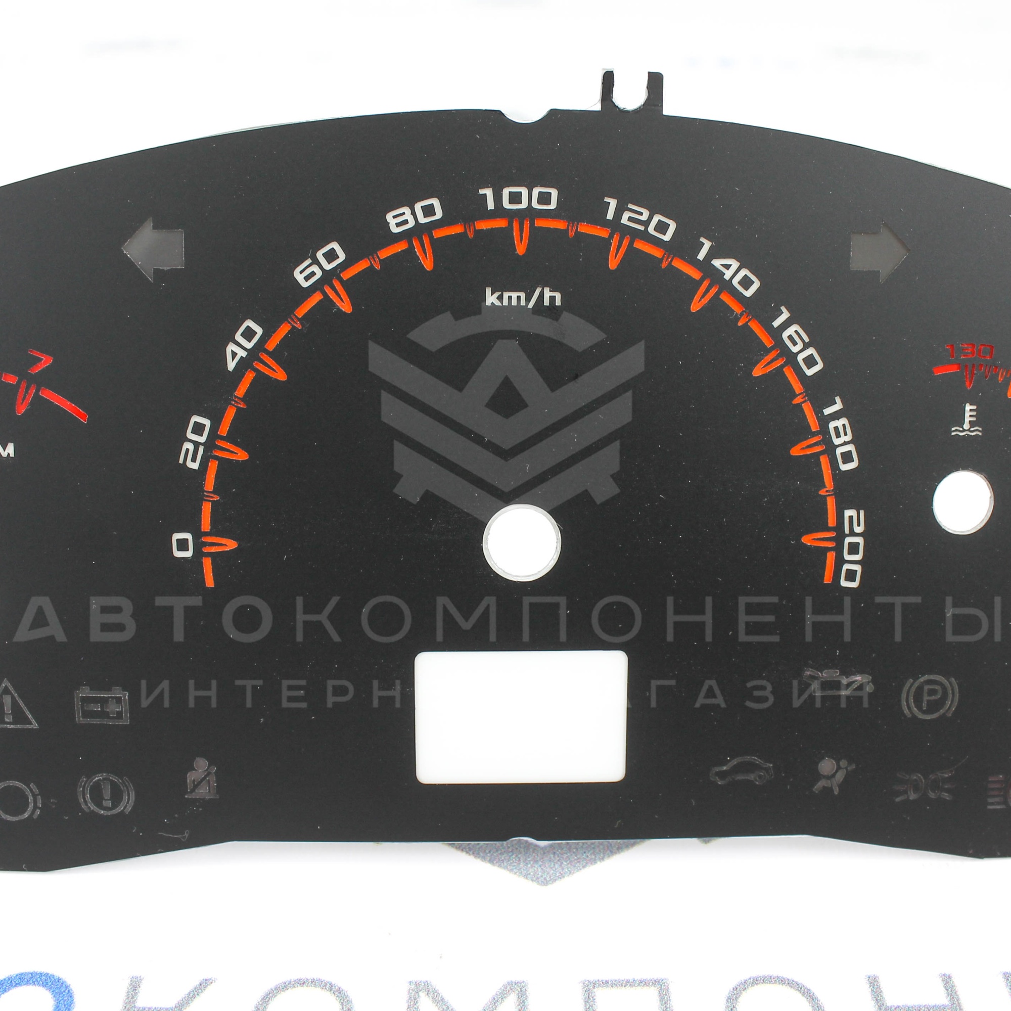 Накладка комбинации приборов в стиле Vesta (VDO) Лада Приора / Калина / ВАЗ 2110-2112 (евро)