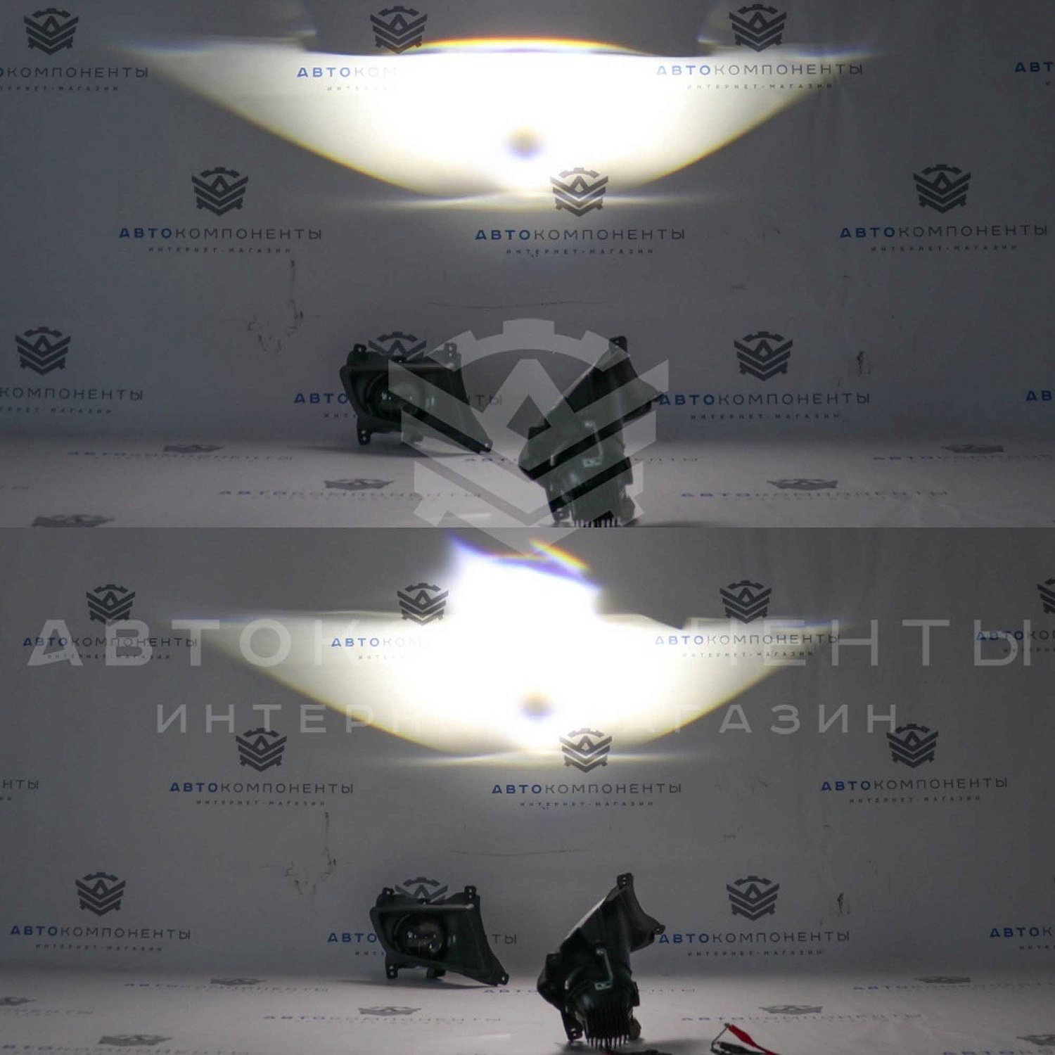 Светодиодные ПТФ с BI-LED линзами Лада Приора