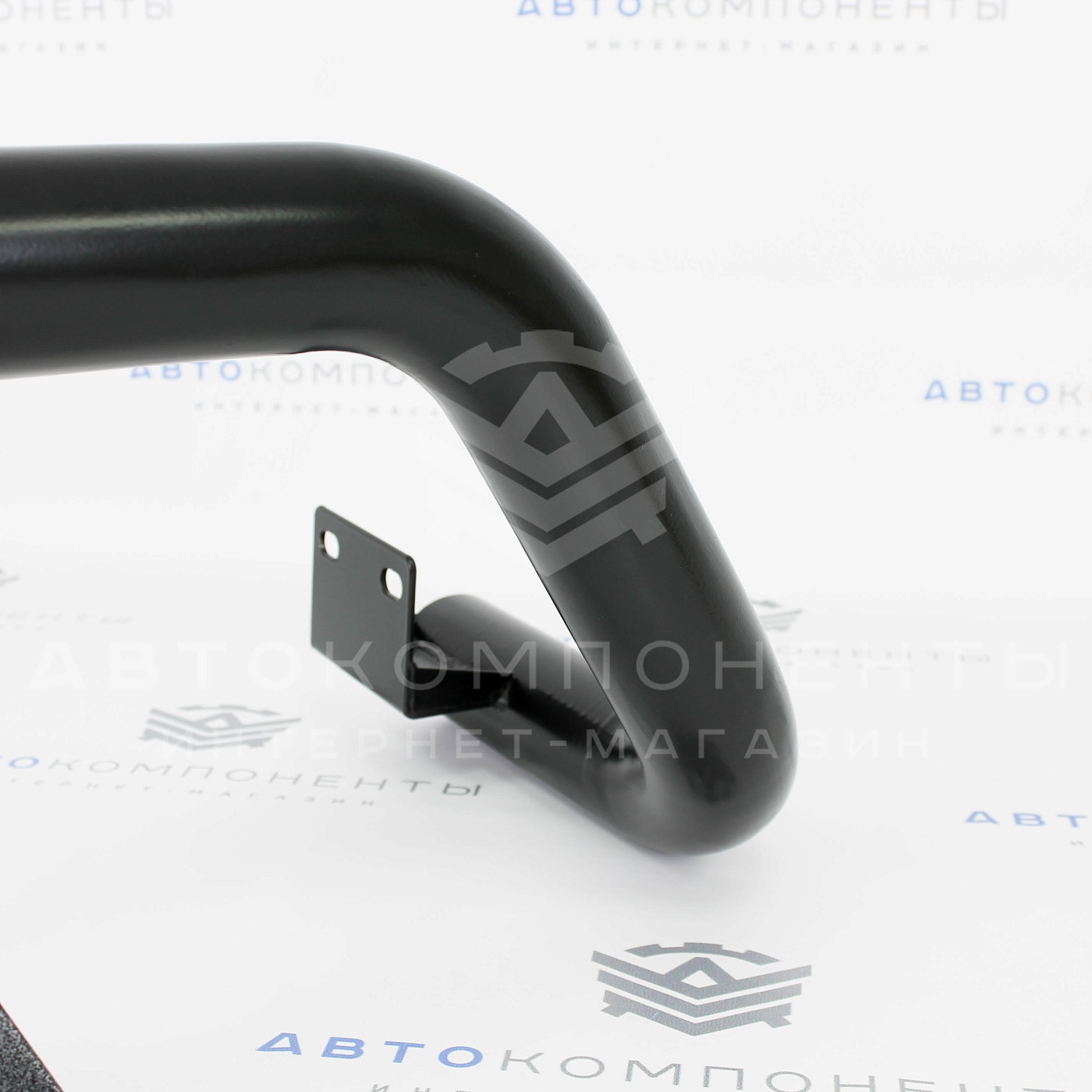 Защита заднего бампера ДУГА (d63,5) Техносфера (черный мат) Нива 4х4 Урбан