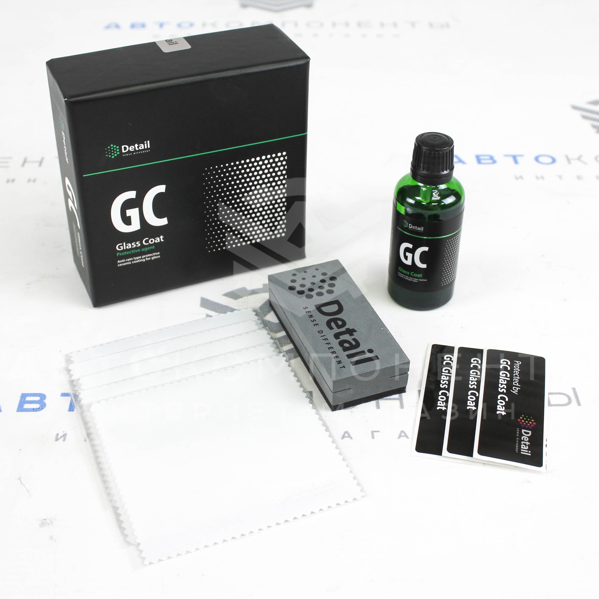Набор "GLASS COAT" для керамической защиты стекла "Detail"