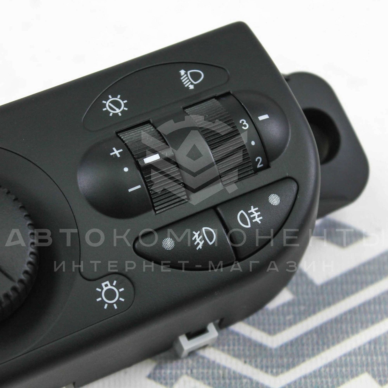 Модуль (блок) управления светом (МУС) с кнопками включения ПТФ Лада Приора 2 (люкс)