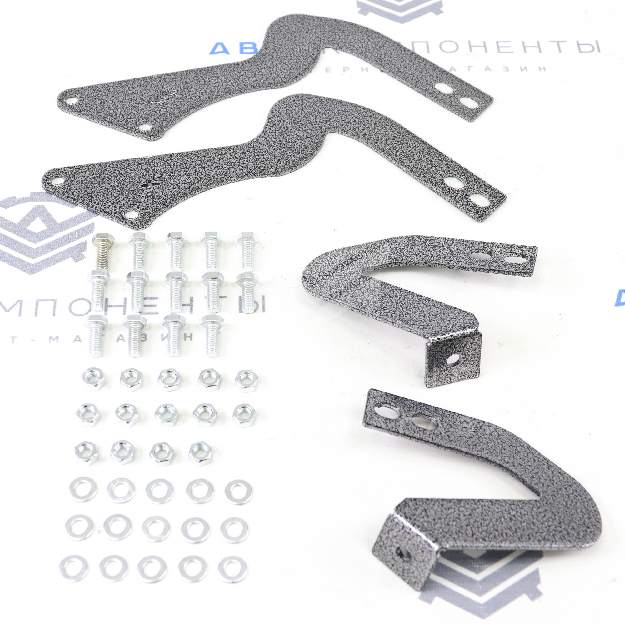 Защита заднего бампера (уголки двойные) Люкс "ТехноСфера" Лада Нива 4х4 Урбан (черный лак)