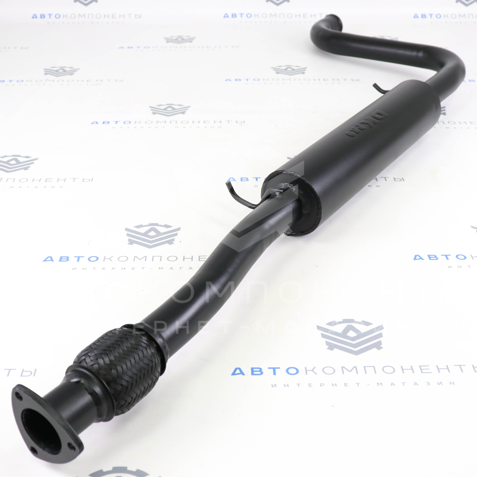 Резонатор "DK PRO" на "треугольном фланце" с гофрой (до 2008 г) ВАЗ 2110-2112 (РЗ0010)