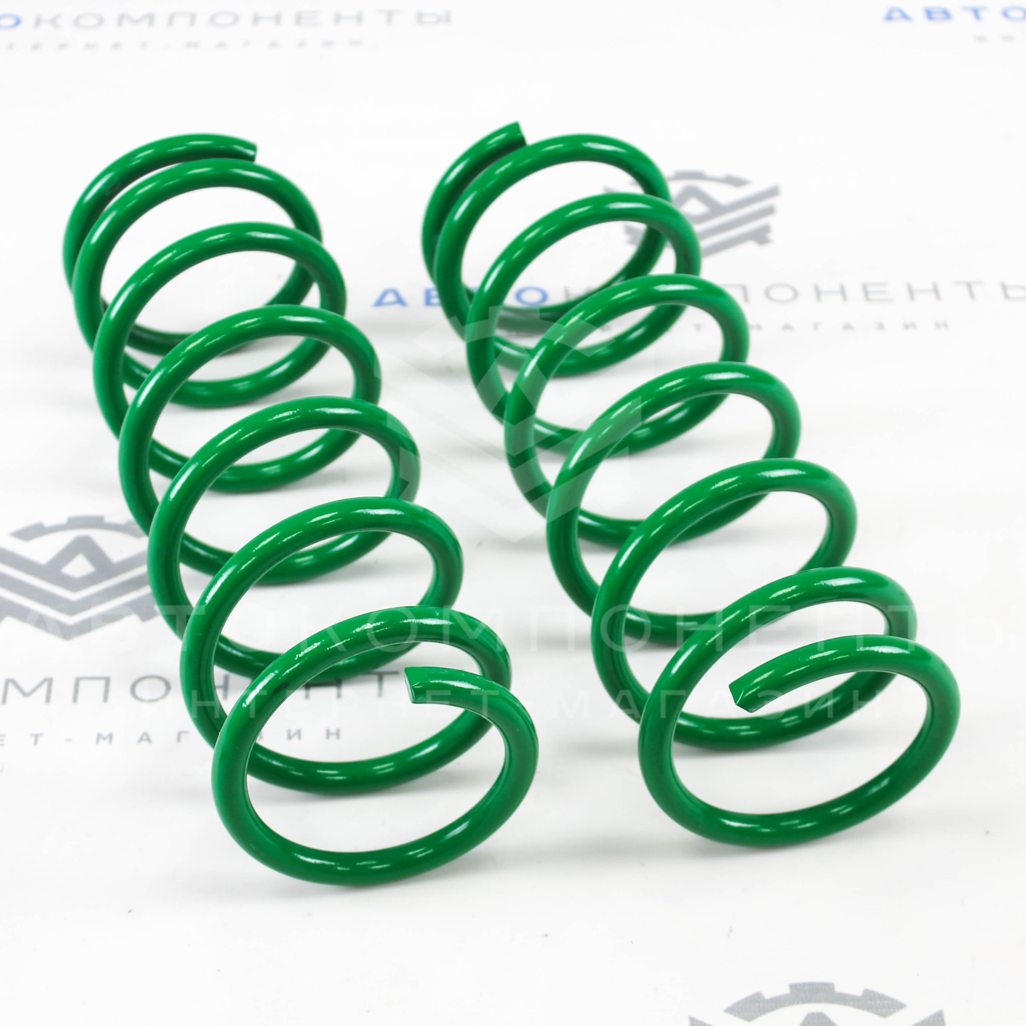 Пружины задние "ТЕХНОРЕССОР" Драйв с занижением -70мм (зеленые) TRR2108-70