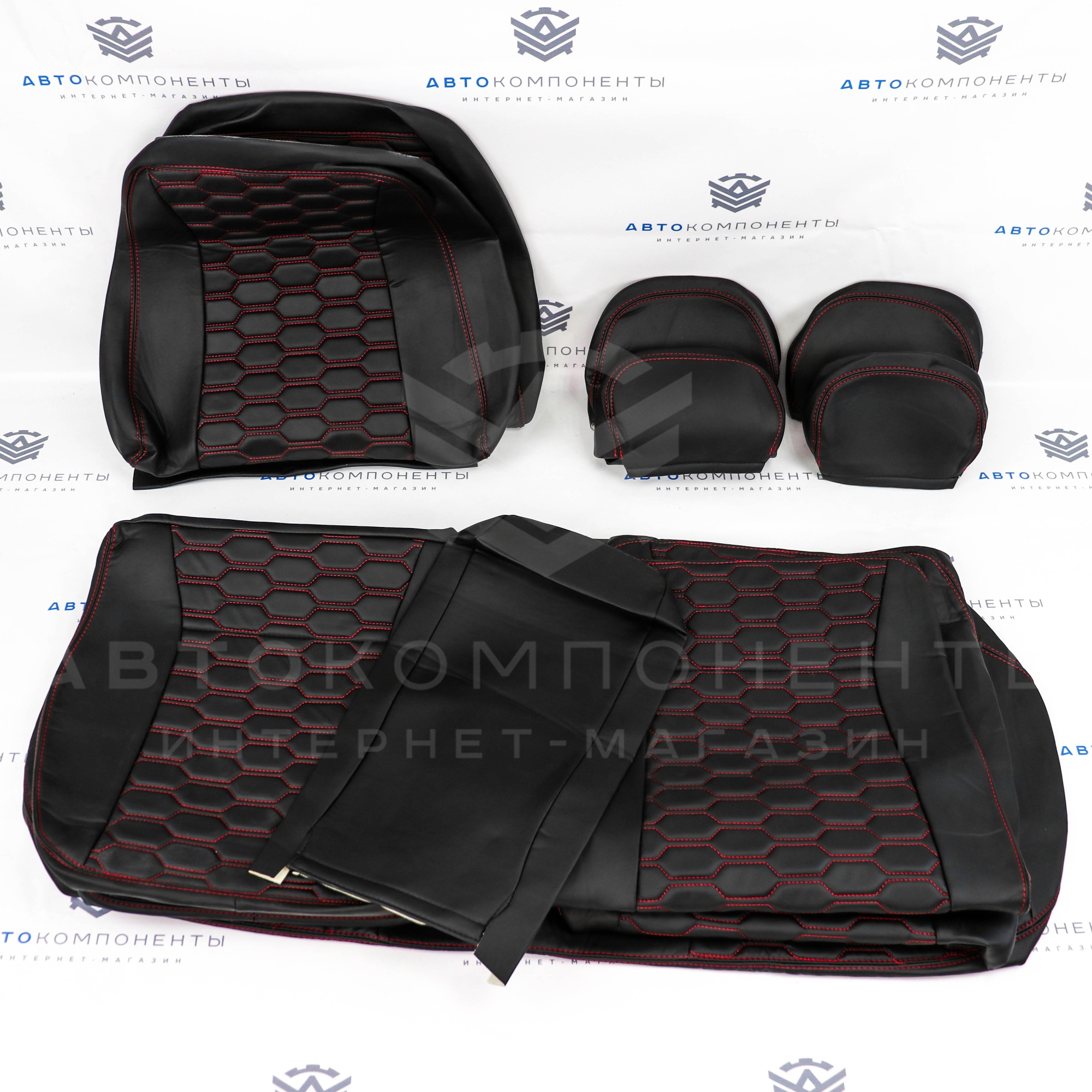 Обивки сидений ВАЗ 2110 с прострочкой "Соты"