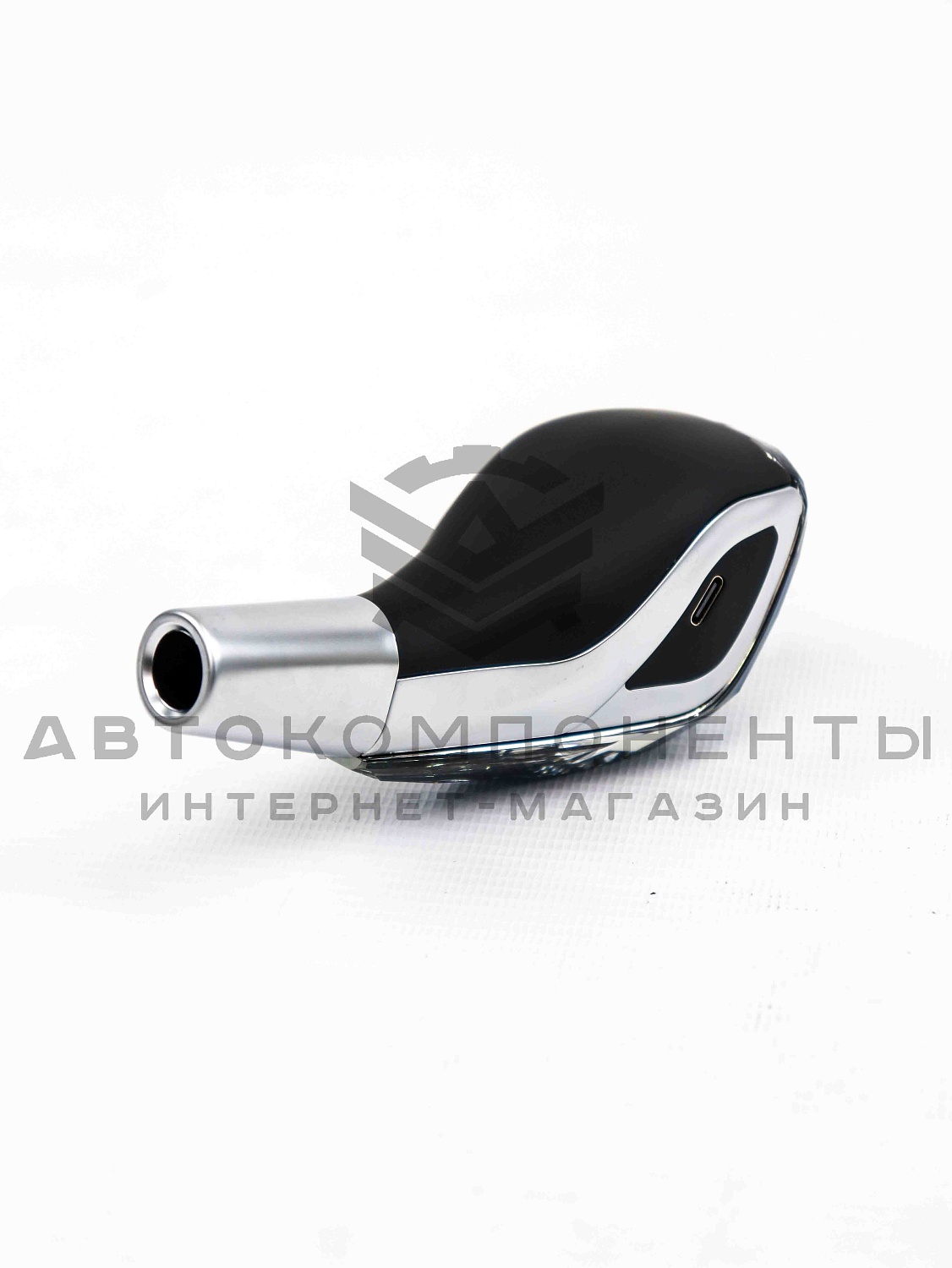 Хрустальная ручка КПП, универсальная "Кристалл" с подсветкой RGB (серебристая)