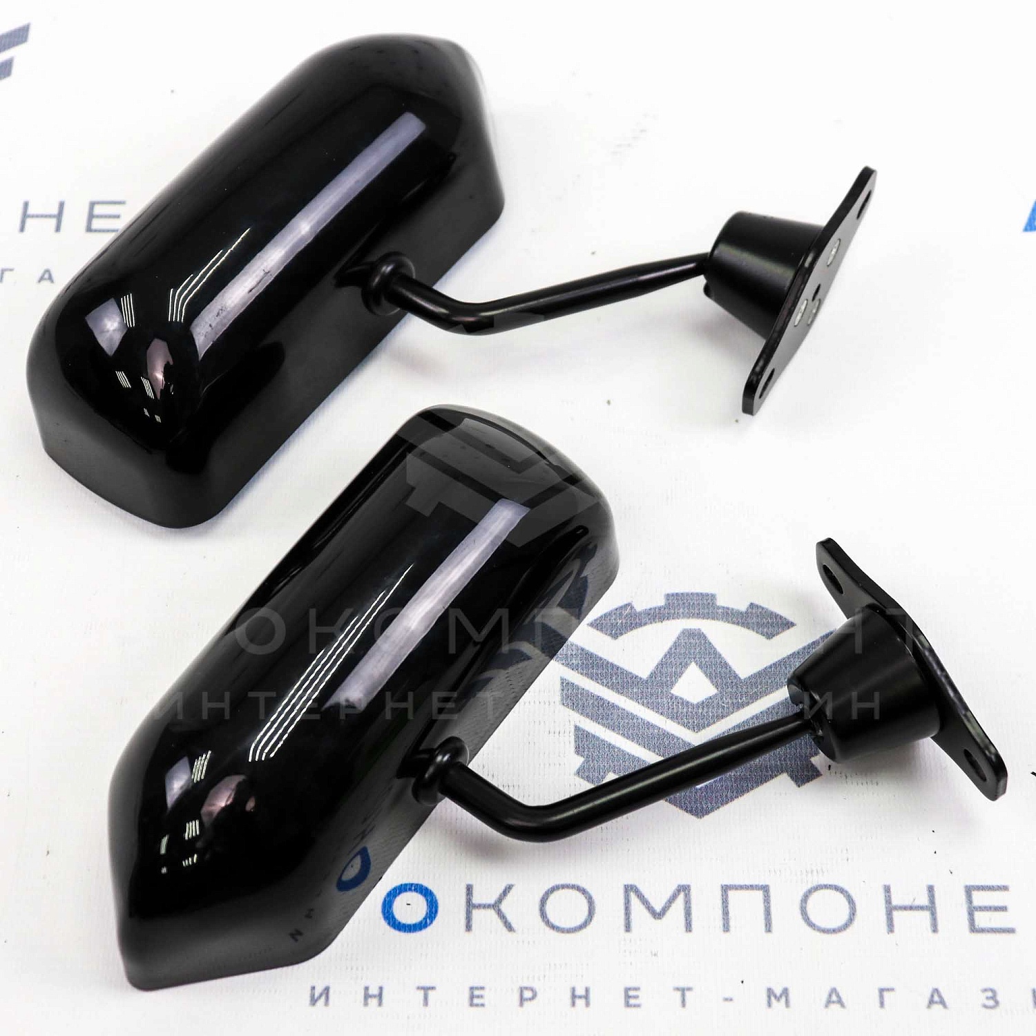 Универсальные боковые зеркала заднего вида "F3" (черные)
