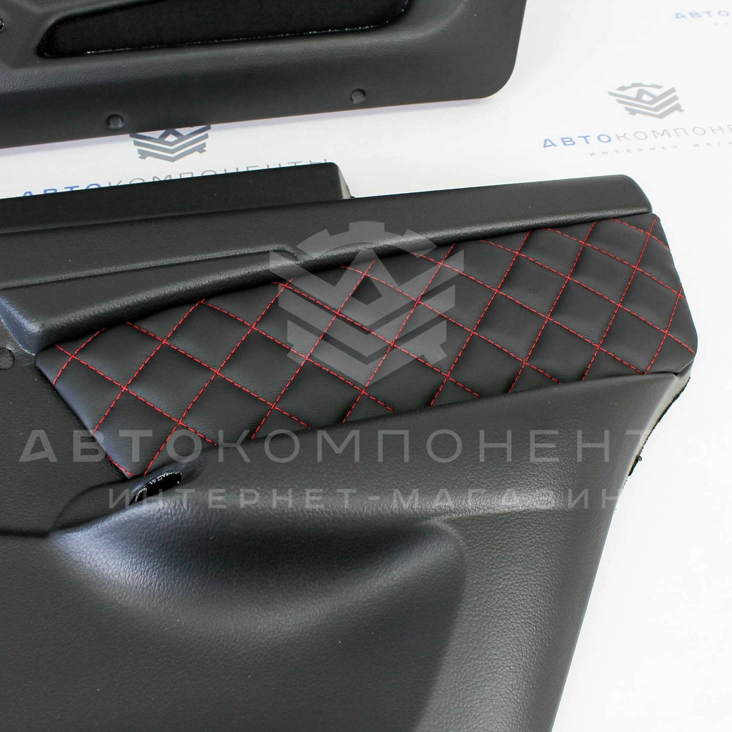 Евро-обшивки (карты дверей) ВАЗ 2114-2115 с вставками "Квадрат по диагонали"