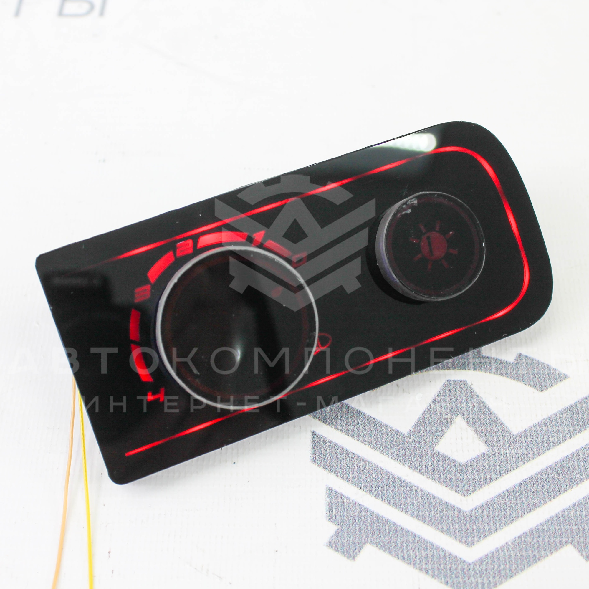 Модуль управления регулировки фар с подсветкой (красная) ВАЗ 2113, 2114, 2115