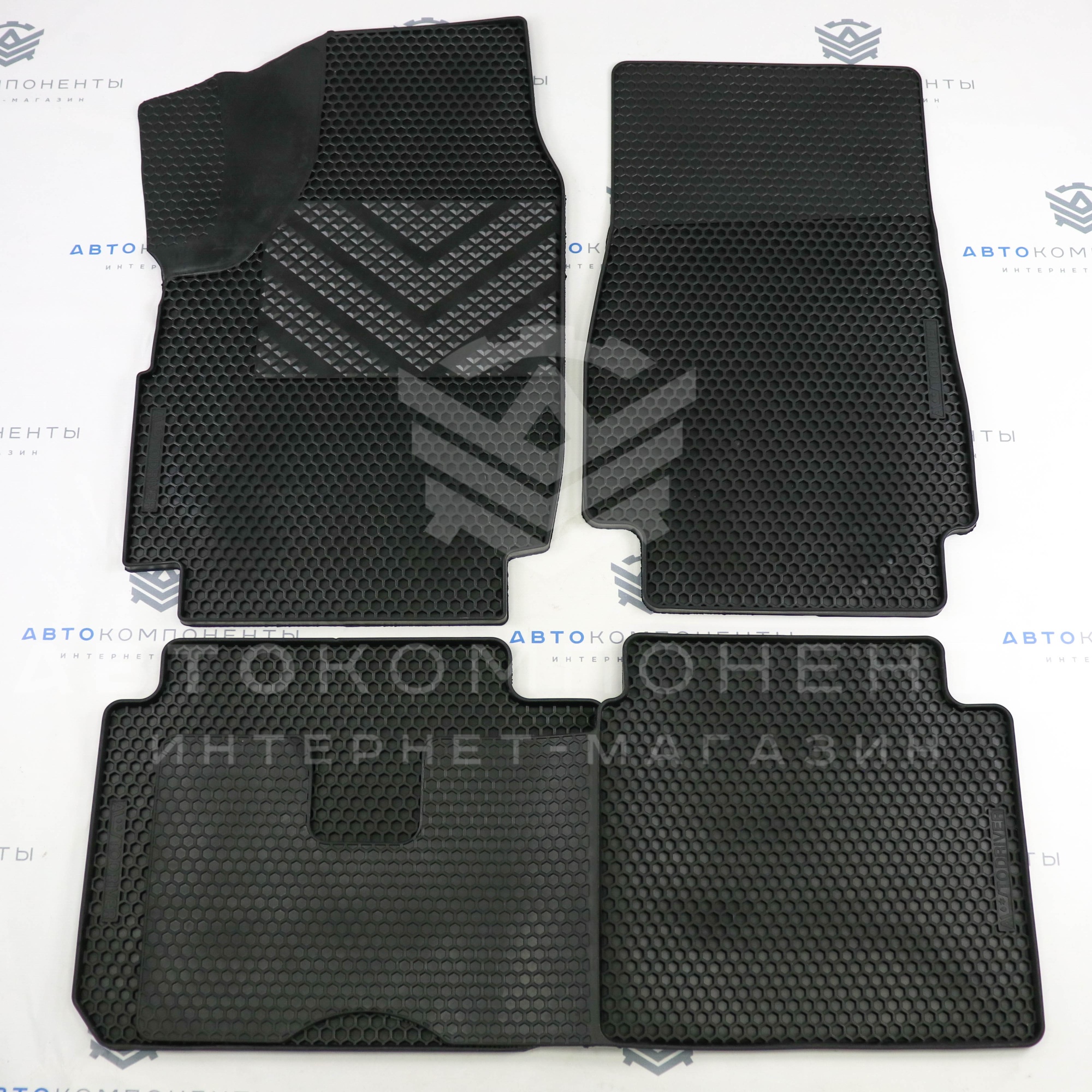Ковры салонные EVAcell с бортами (резиновые) Лада Нива 4х4
