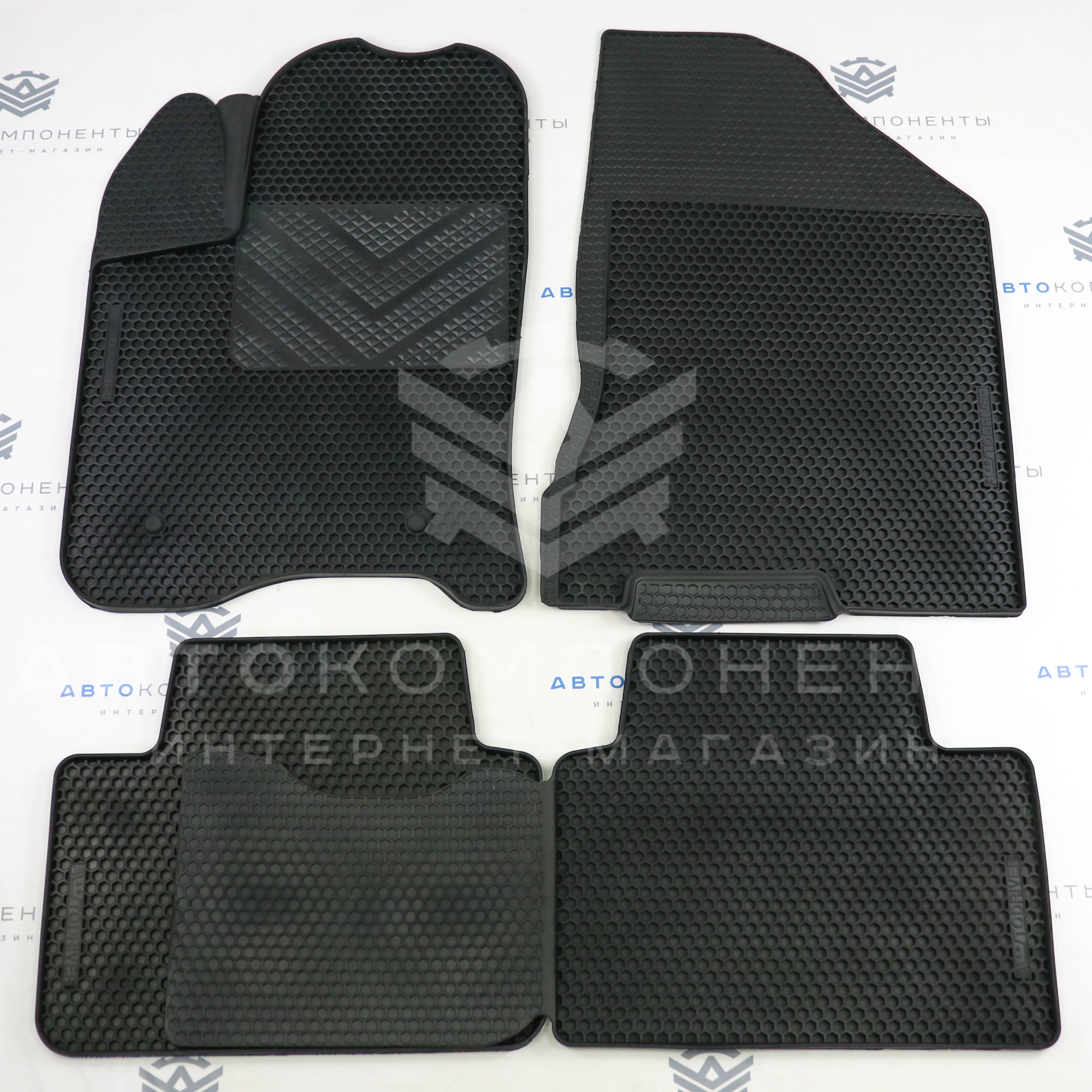 Ковры салонные EVAcell с бортами (резиновые) Лада Vesta (2015 г.в)