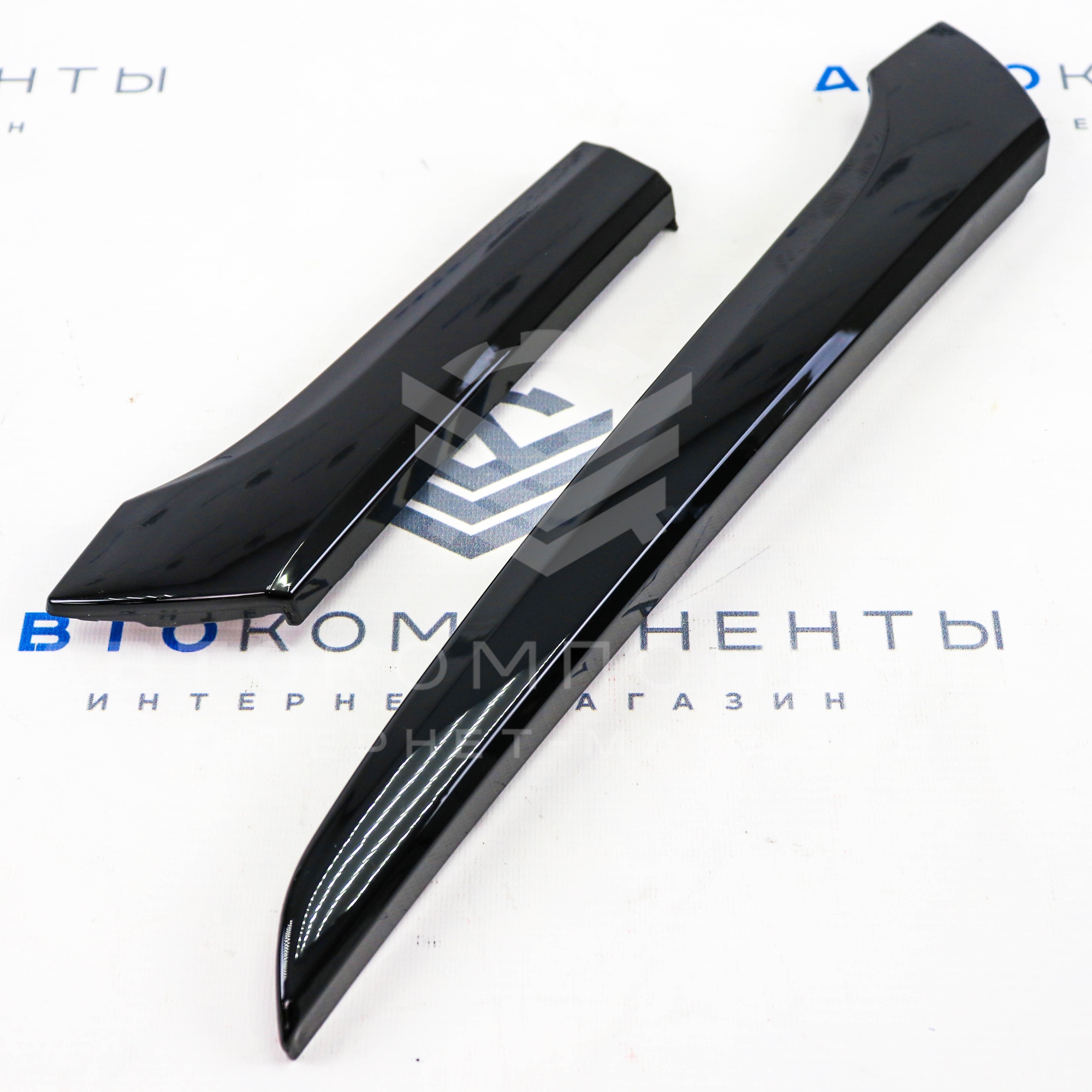 Накладки (молдинги) панели приборов (черный лак) Лада Калина 2, Гранта FL