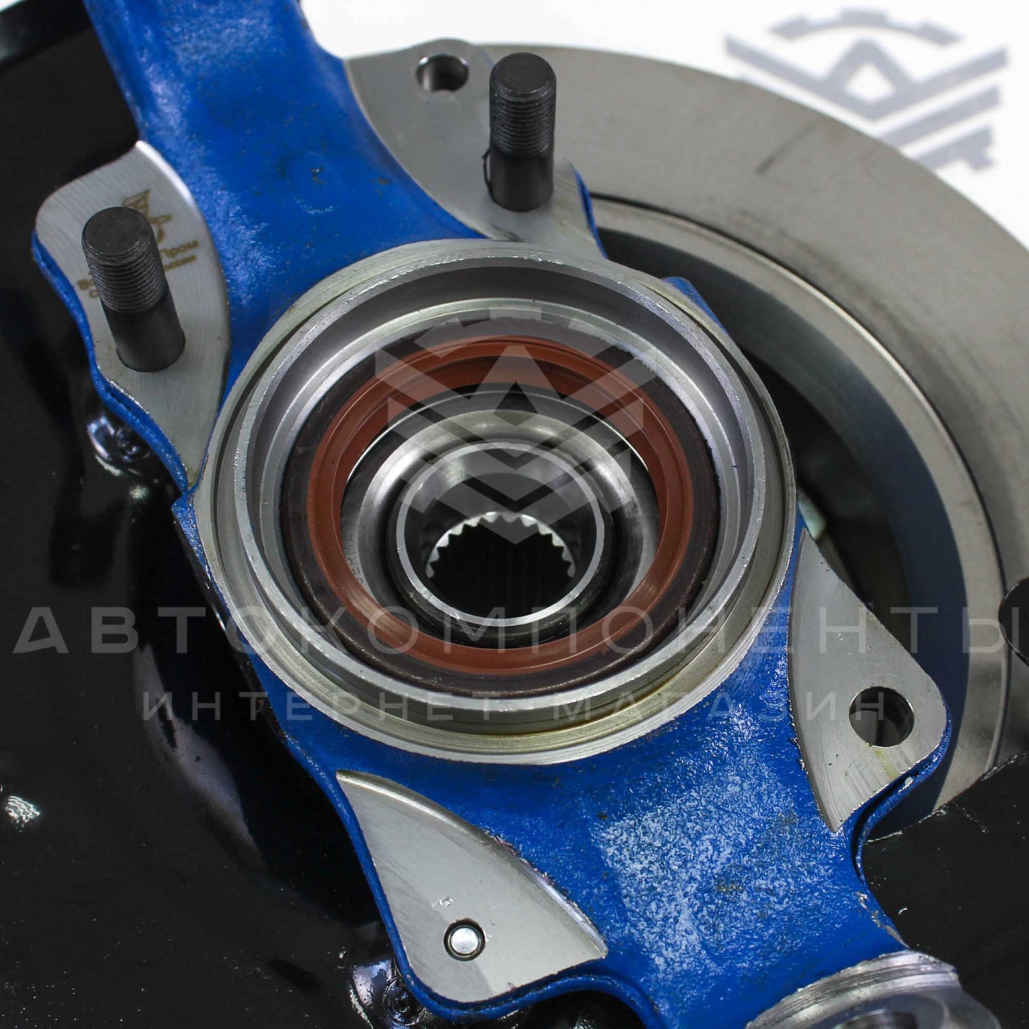 Усиленный ступичный узел с подшипником IVEKO в сборе с тормозным диском (левый, ABS) Лада Нива 4х4