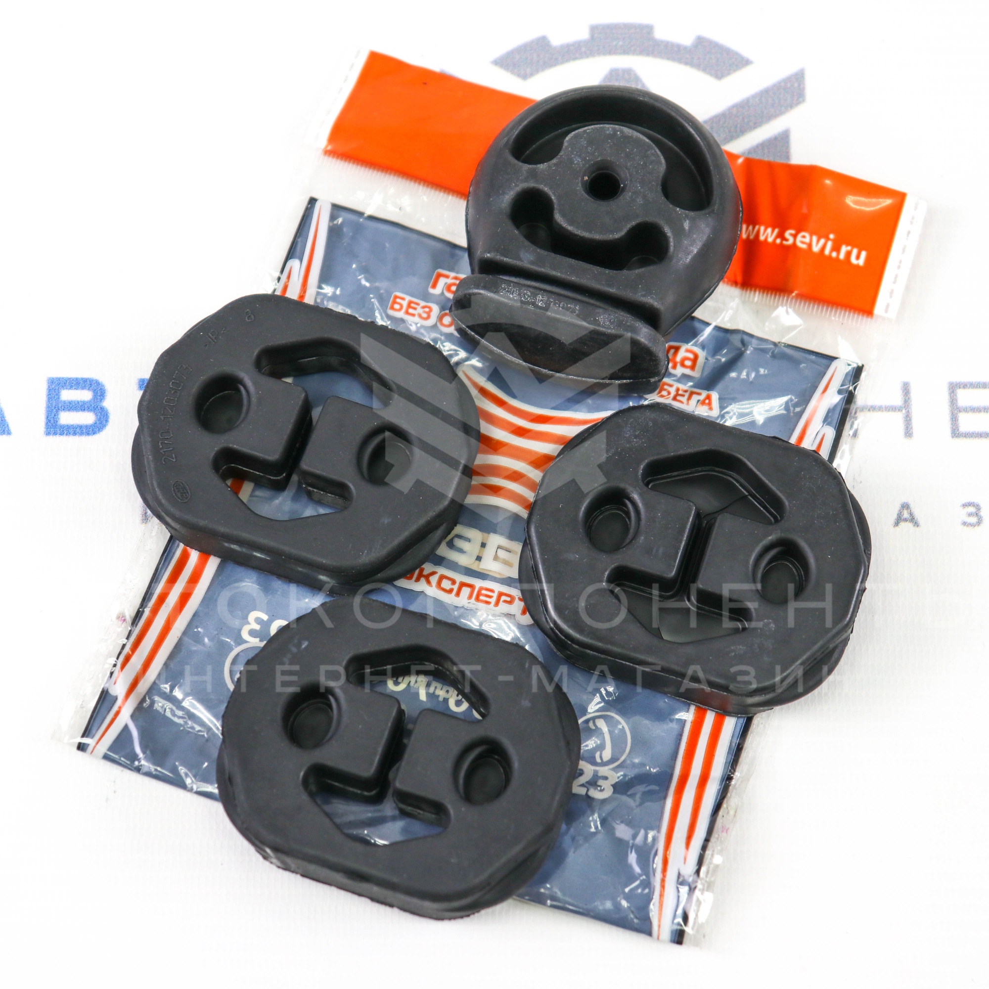Комплект подушек глушителя "СЭВИ" Лада Приора