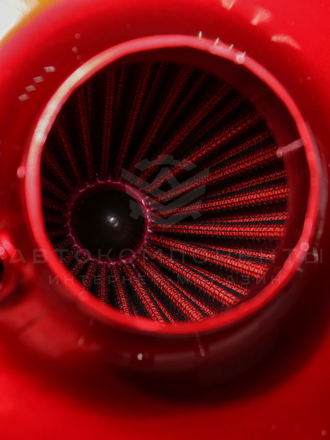 Универсальный холодный впуск K&N Apollo style (красный)