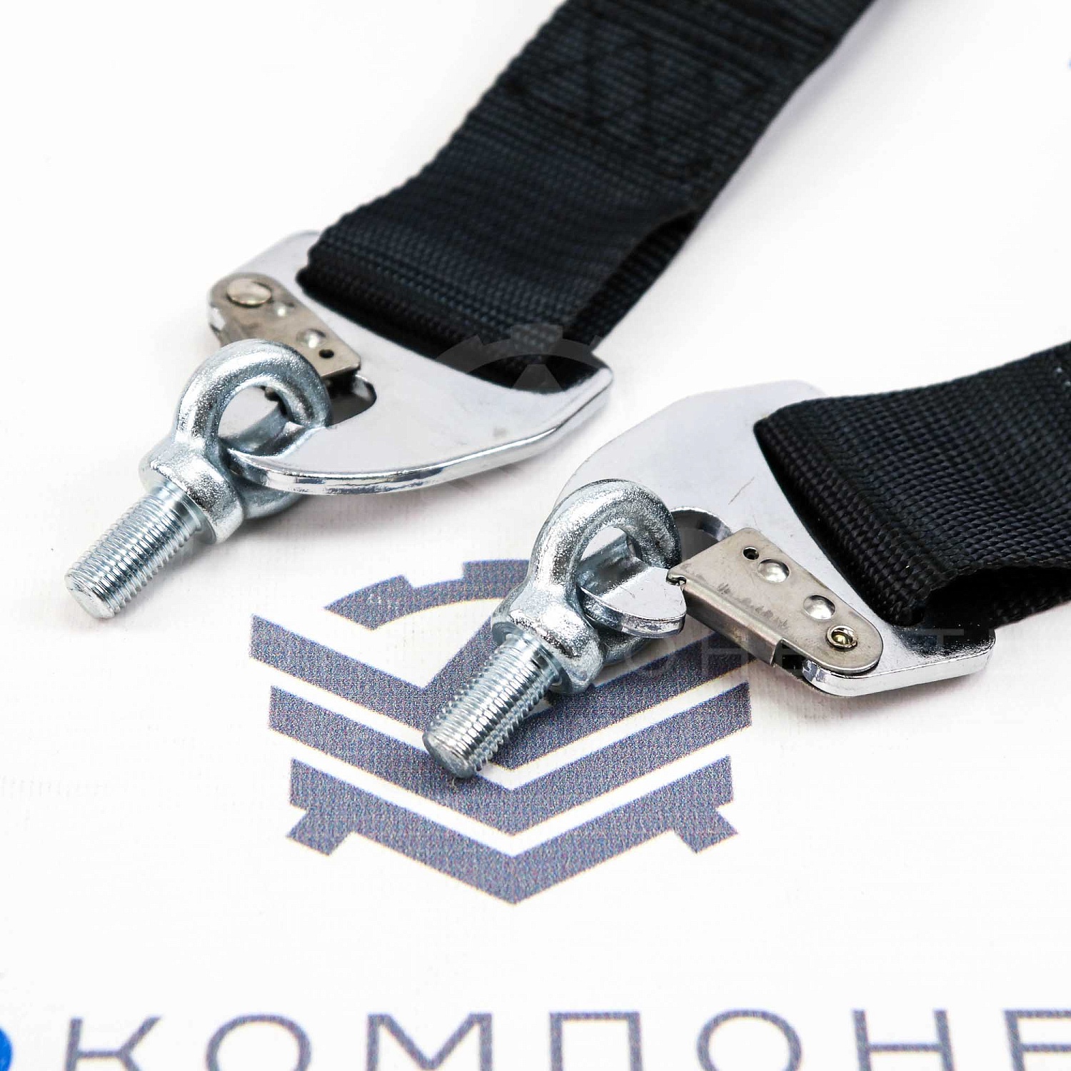 Ремни безопасности STREET OMP style 4-х точечные (черные)