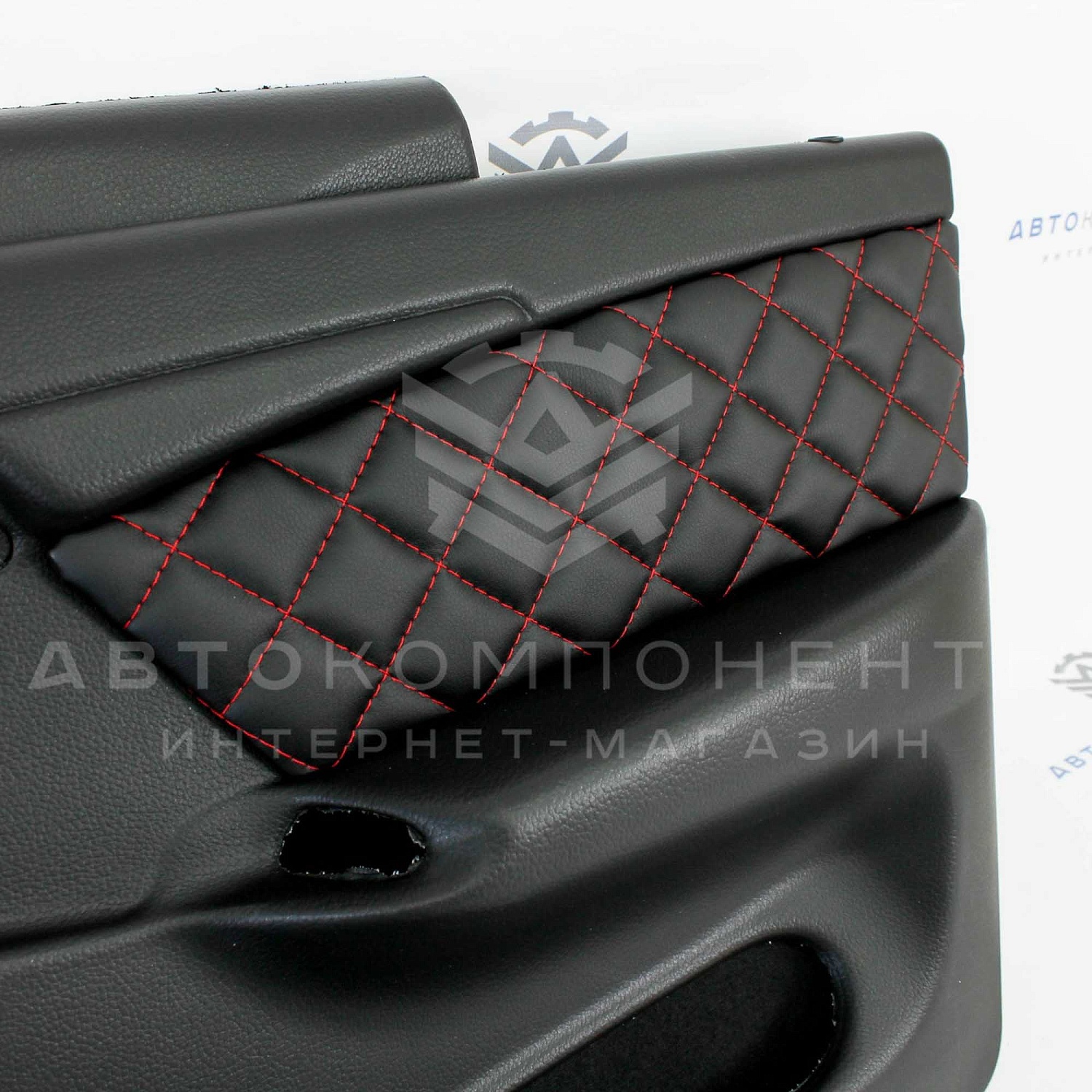 Евро-обшивки (карты дверей) ВАЗ 2114-2115 с вставками "Квадрат по диагонали"