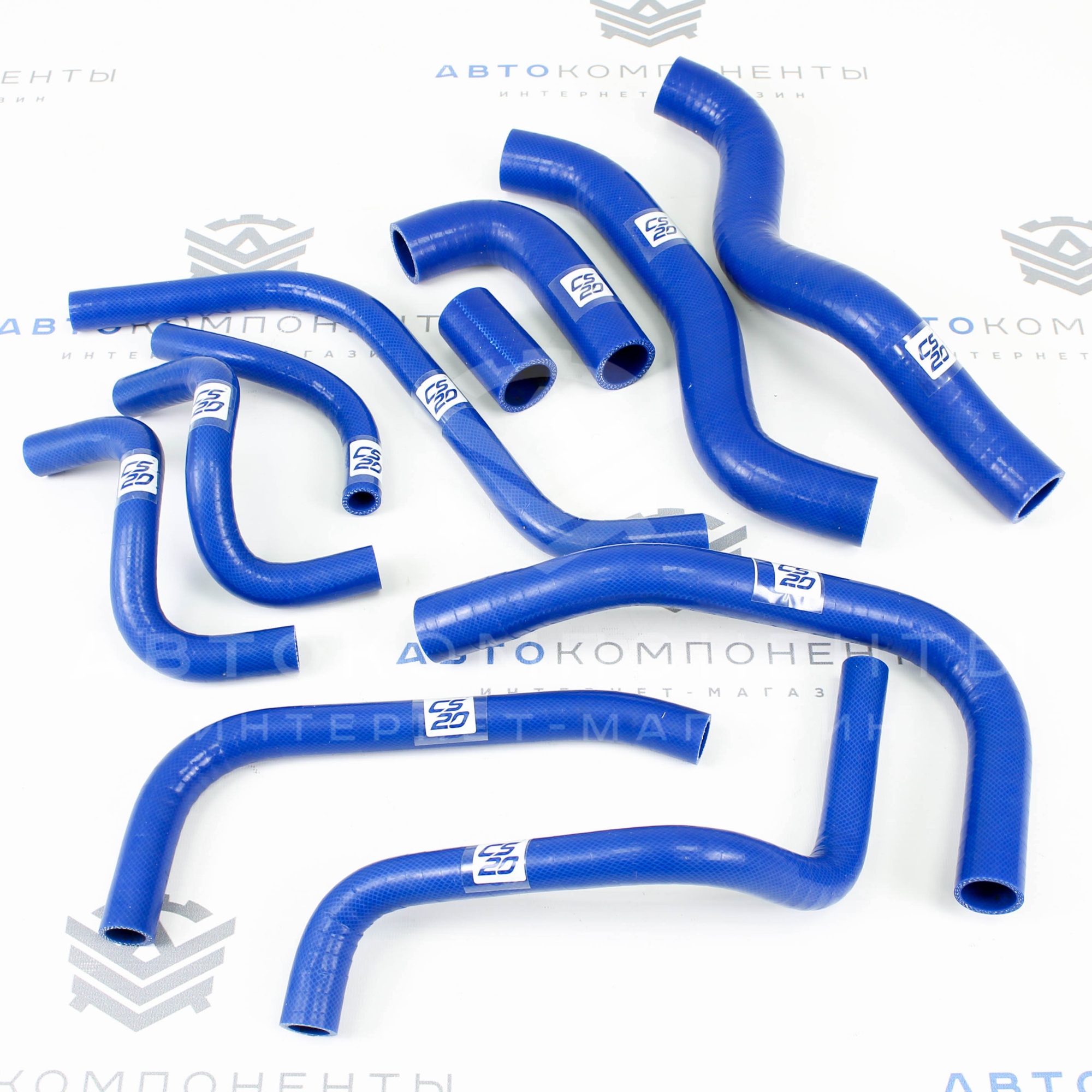 Комплект силиконовых патрубков радиатора охлаждения и отопителя CS20 ВАЗ 2108-2115 (10849)