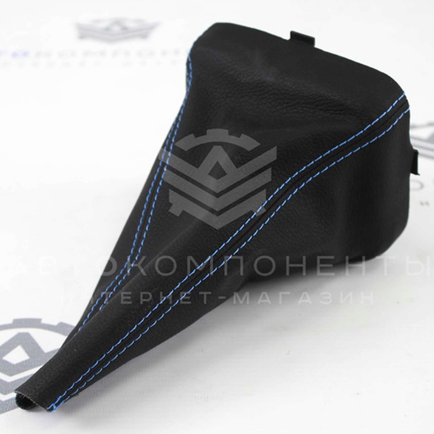 Кожух КПП (в коже) с цветной строчкой ВАЗ 2113, 2114, 2115